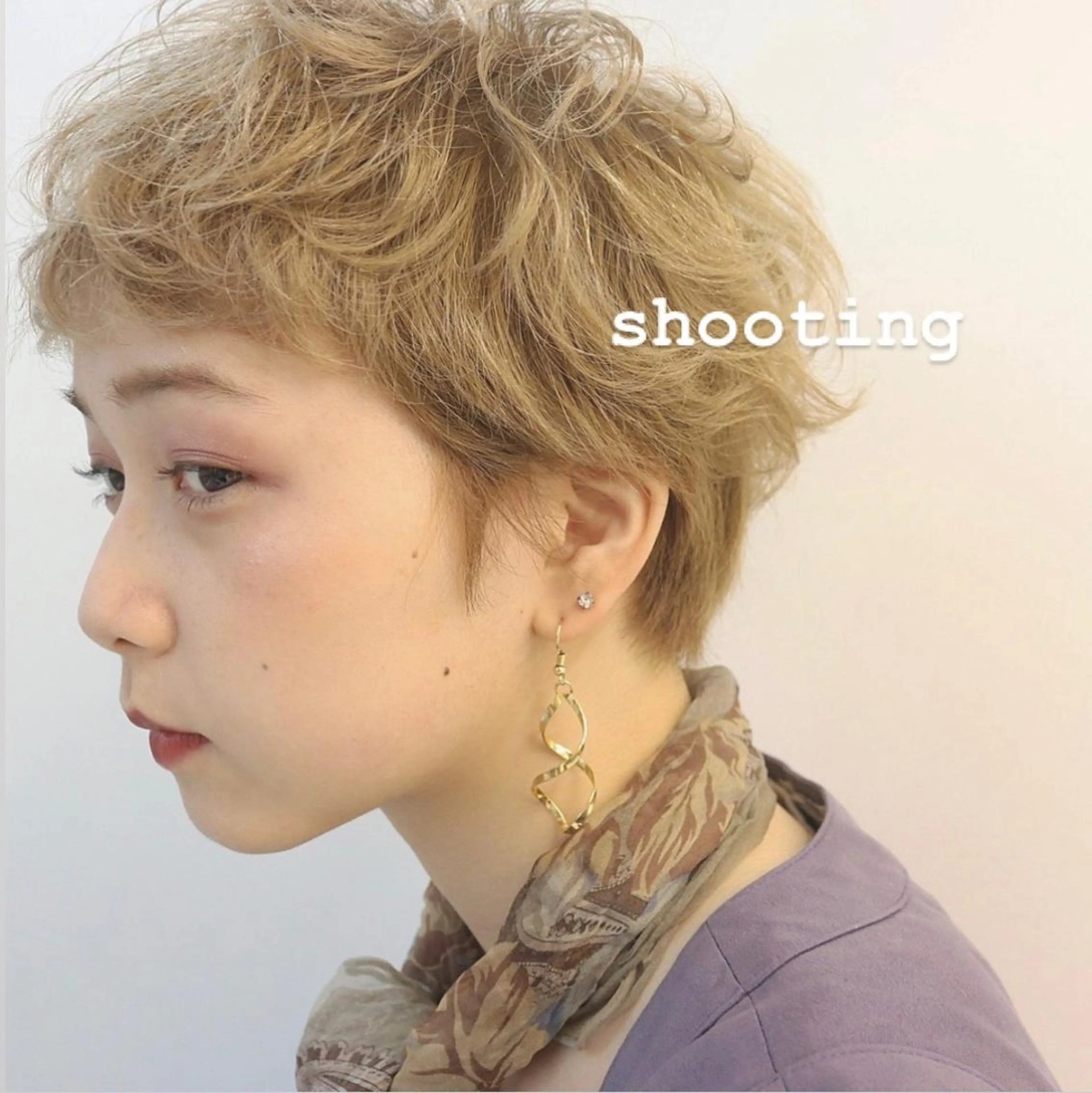 ショート カラー パーマ ヘアアレンジ ショートヘア 透明感color 🥣suzunaのヘアスタイル