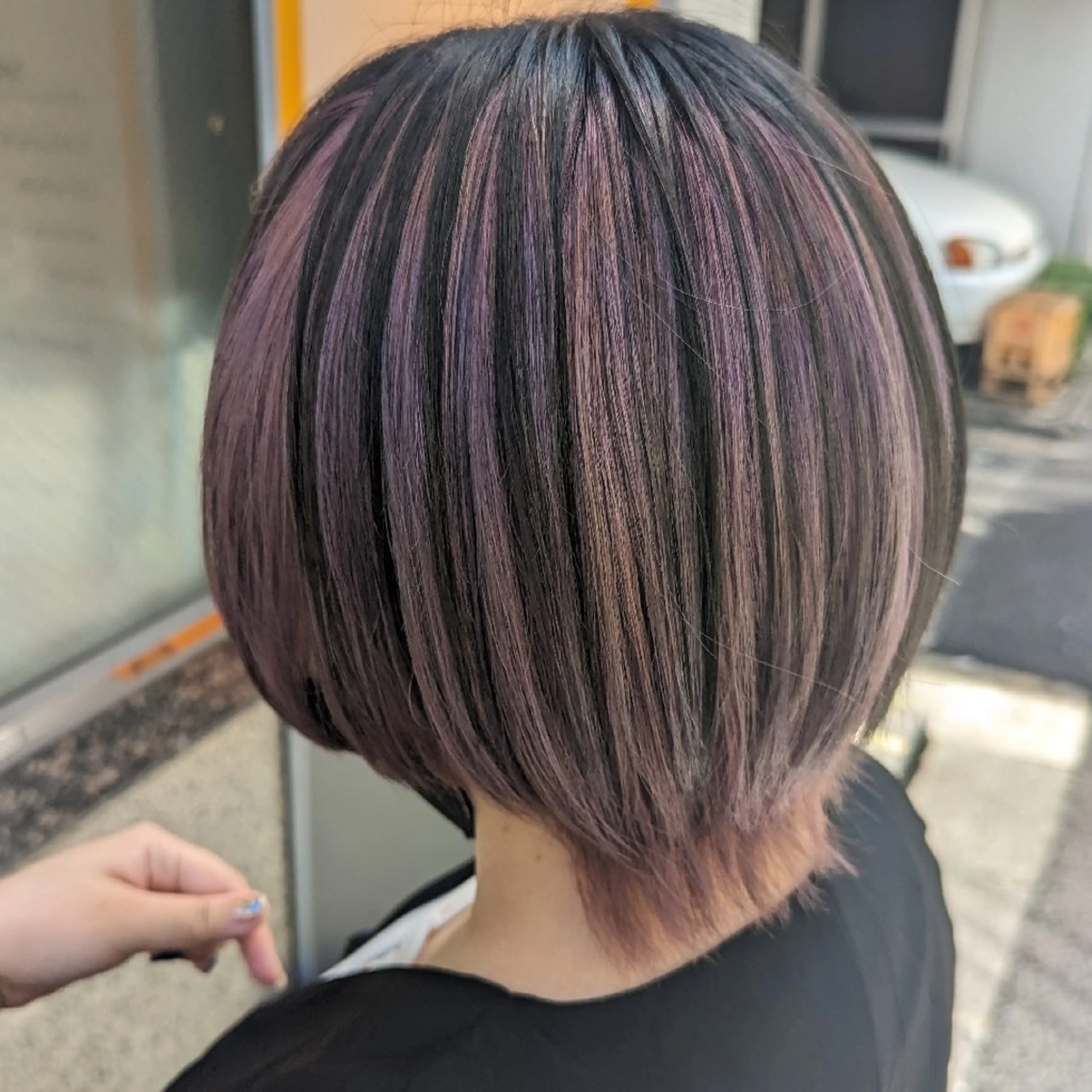 ショート カラー ラベンダーカラー ショートヘア カット ヘアカラー トリートメント fuwat所属・秋葉原でカラーする なら🐉ちぇーたんのヘアスタイル