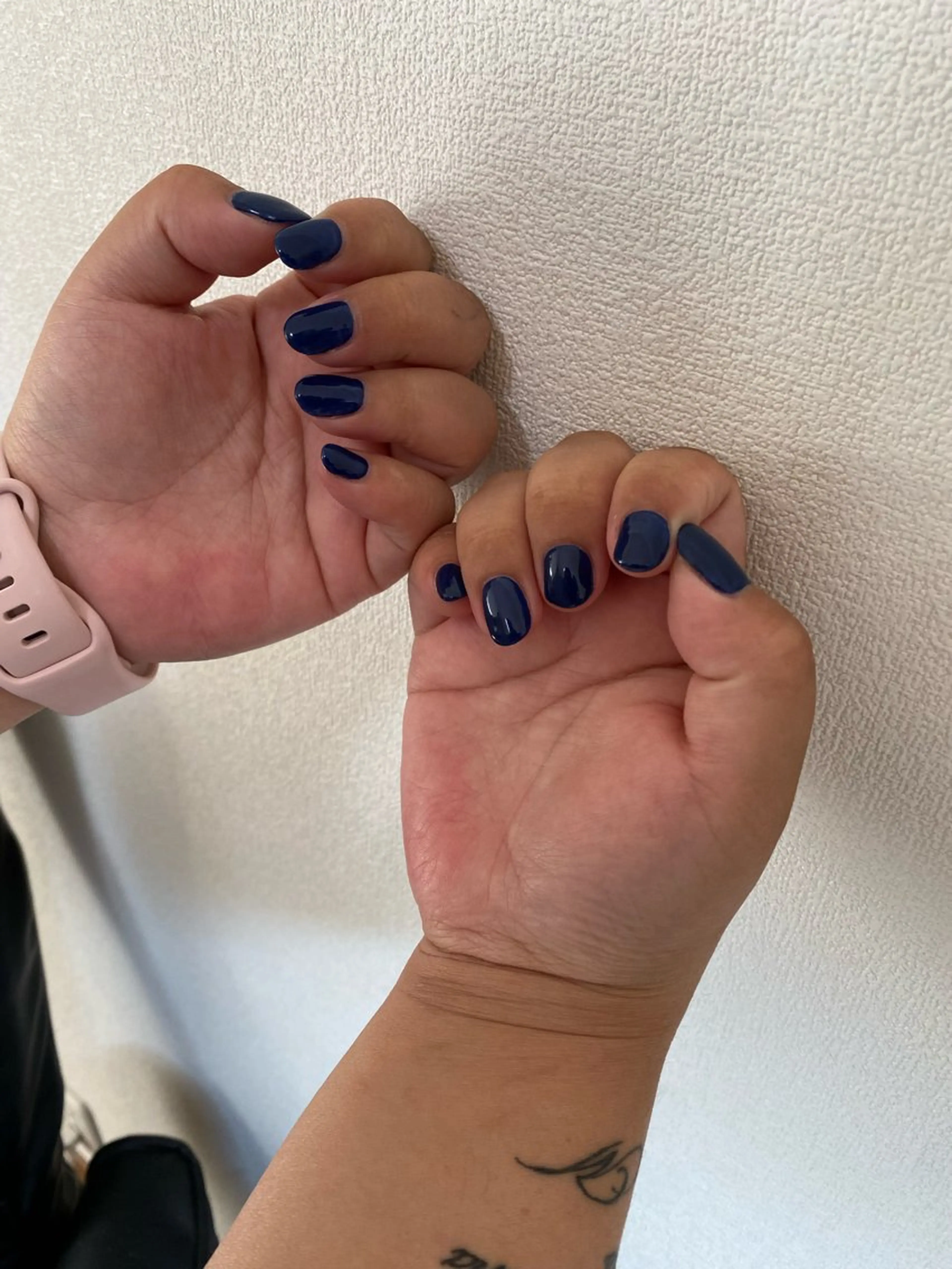 ネイル ネイビー ハンドネイル 自宅サロン FeelFreeのネイルデザイン