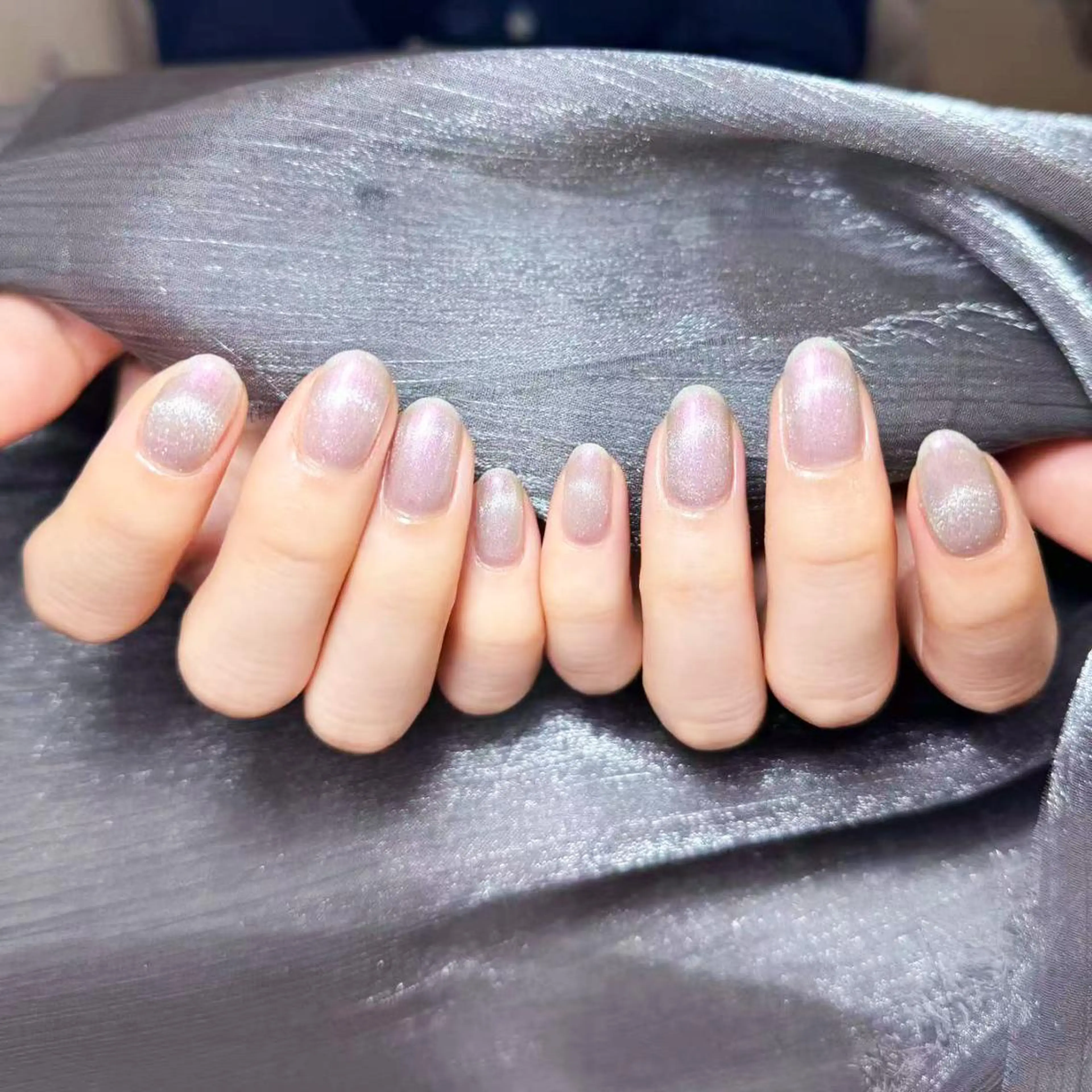 ネイル アートネイル オーロラネイル ガーリー キラキラネイル 韓国ネイル ハンドネイル DIANMOND NAIL🌸のネイルデザイン