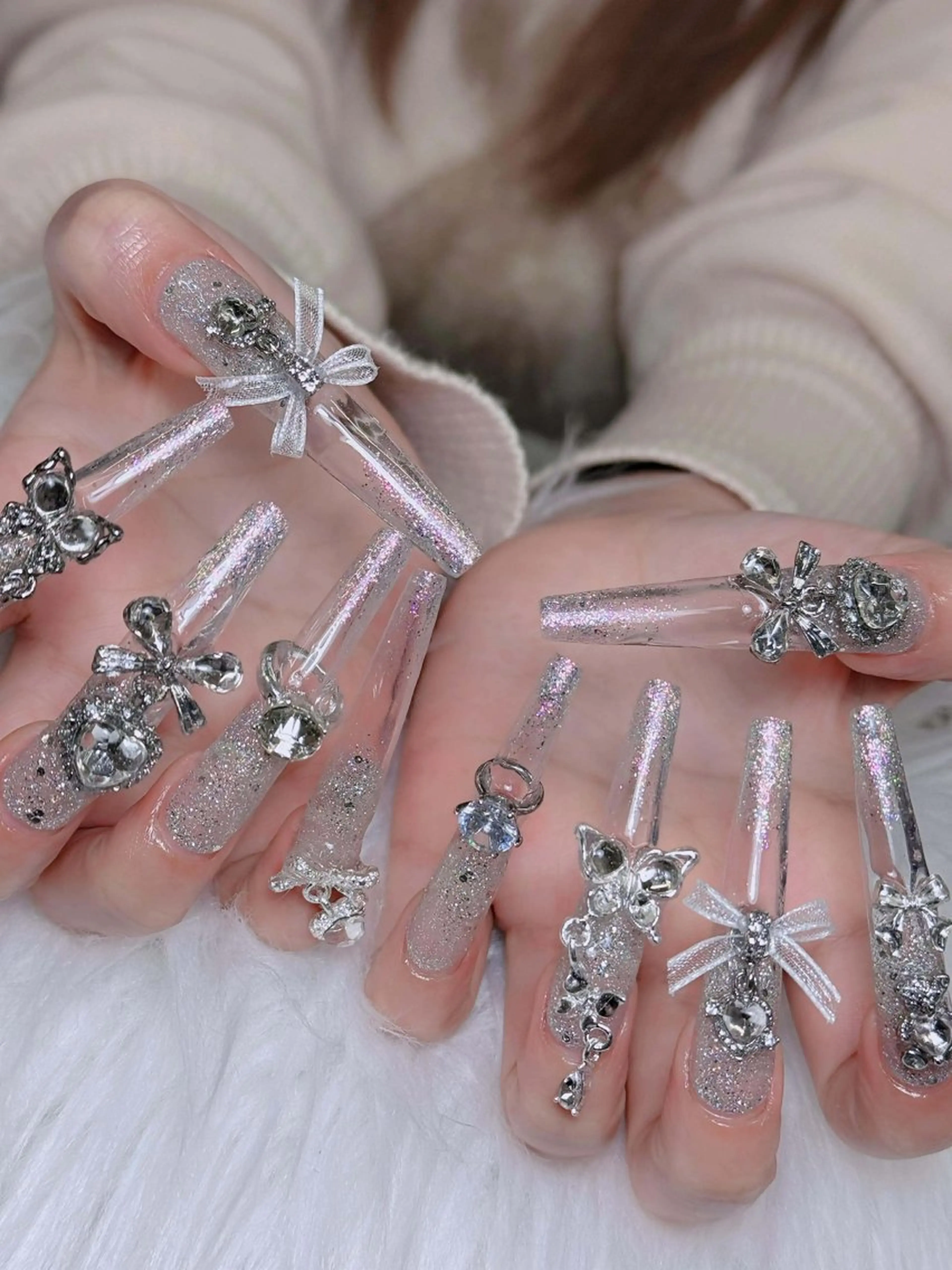 ネイル オーロラネイル チークネイル フットネイル フレンチネイル 韓国ネイル ハンドネイル Lumi Nailのネイルデザイン