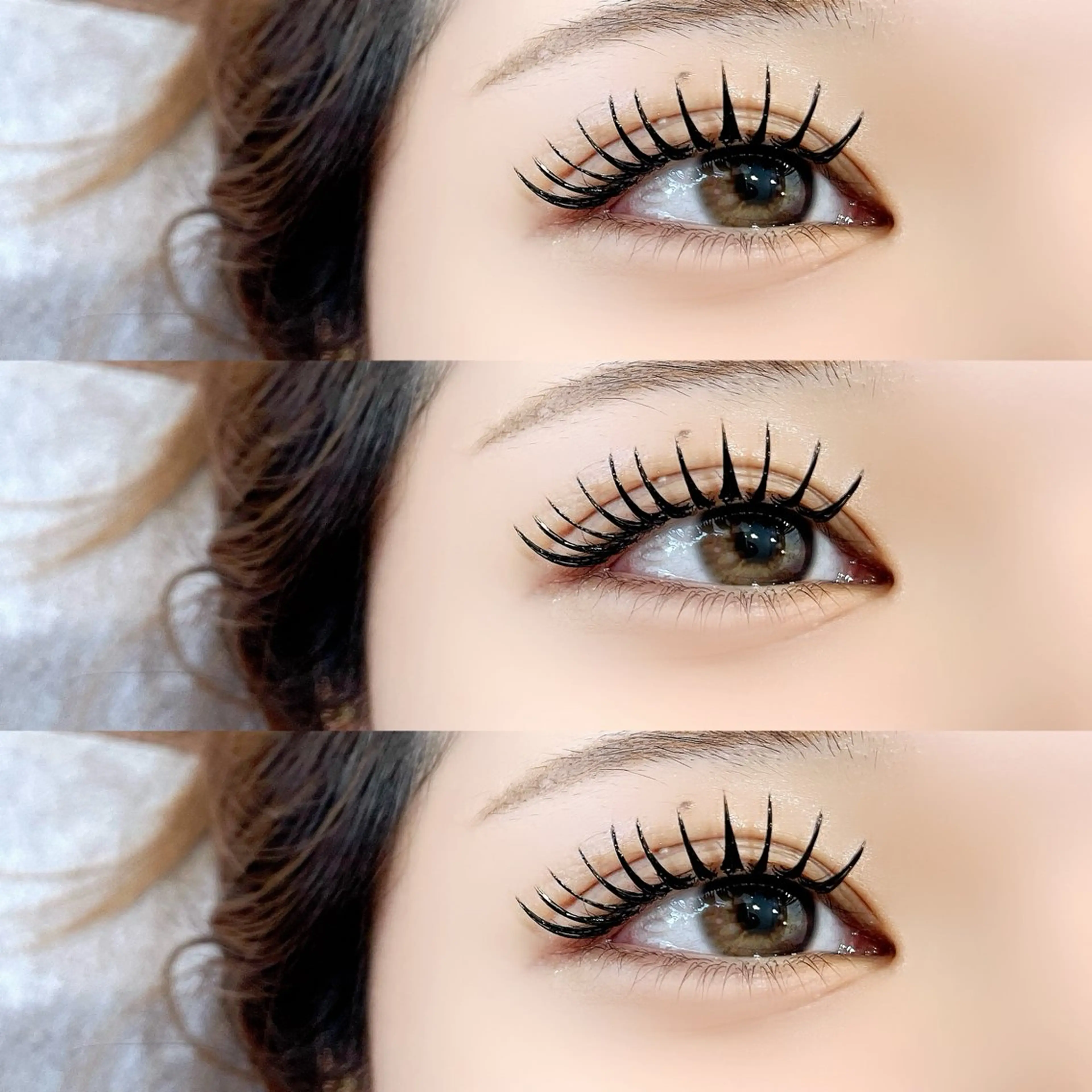 【新規】マツエク👀アップワードラッシュ140本🏵下りまつげの方に🙆‍♀️の写真