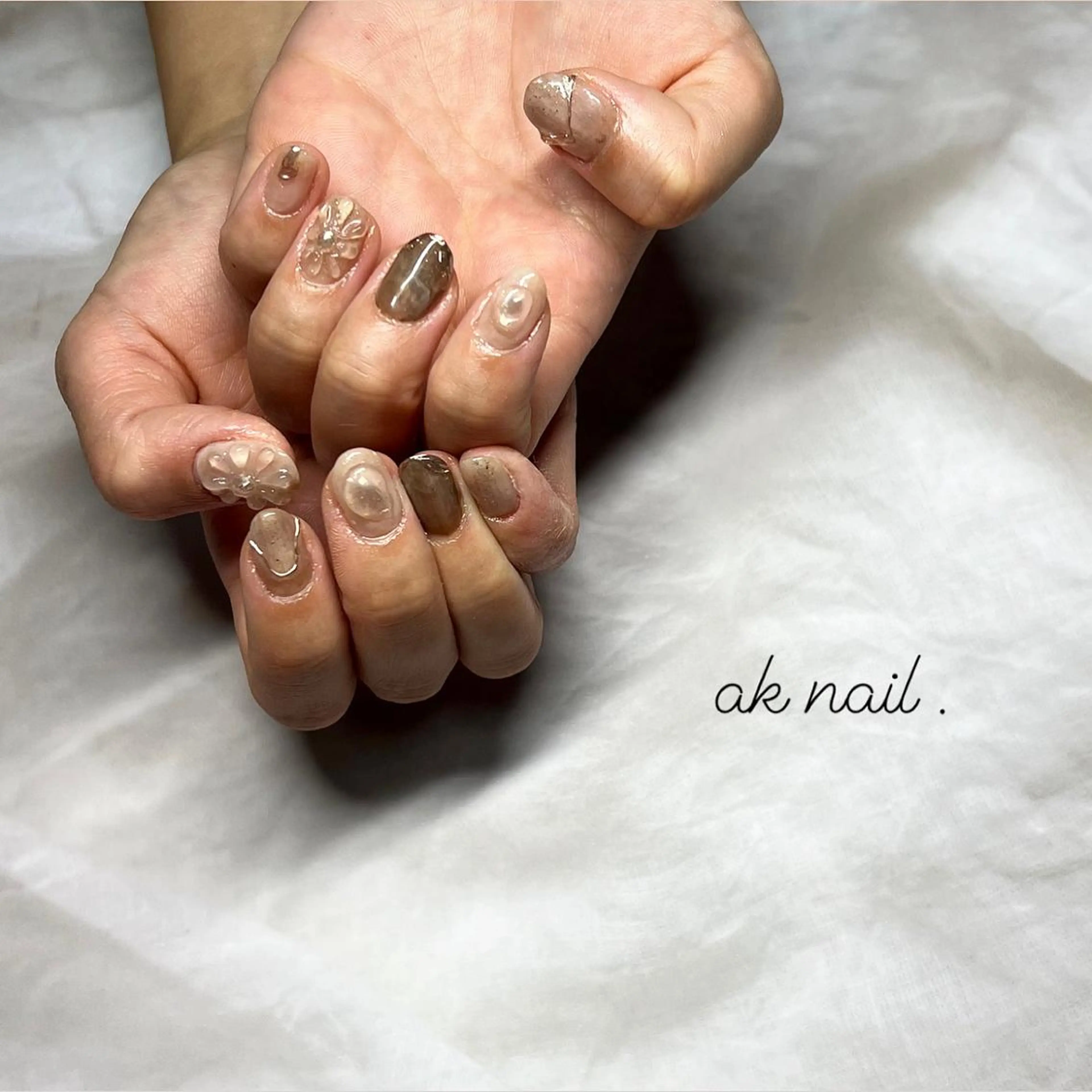 ネイル ハンドネイル ak nail .のネイルデザイン
