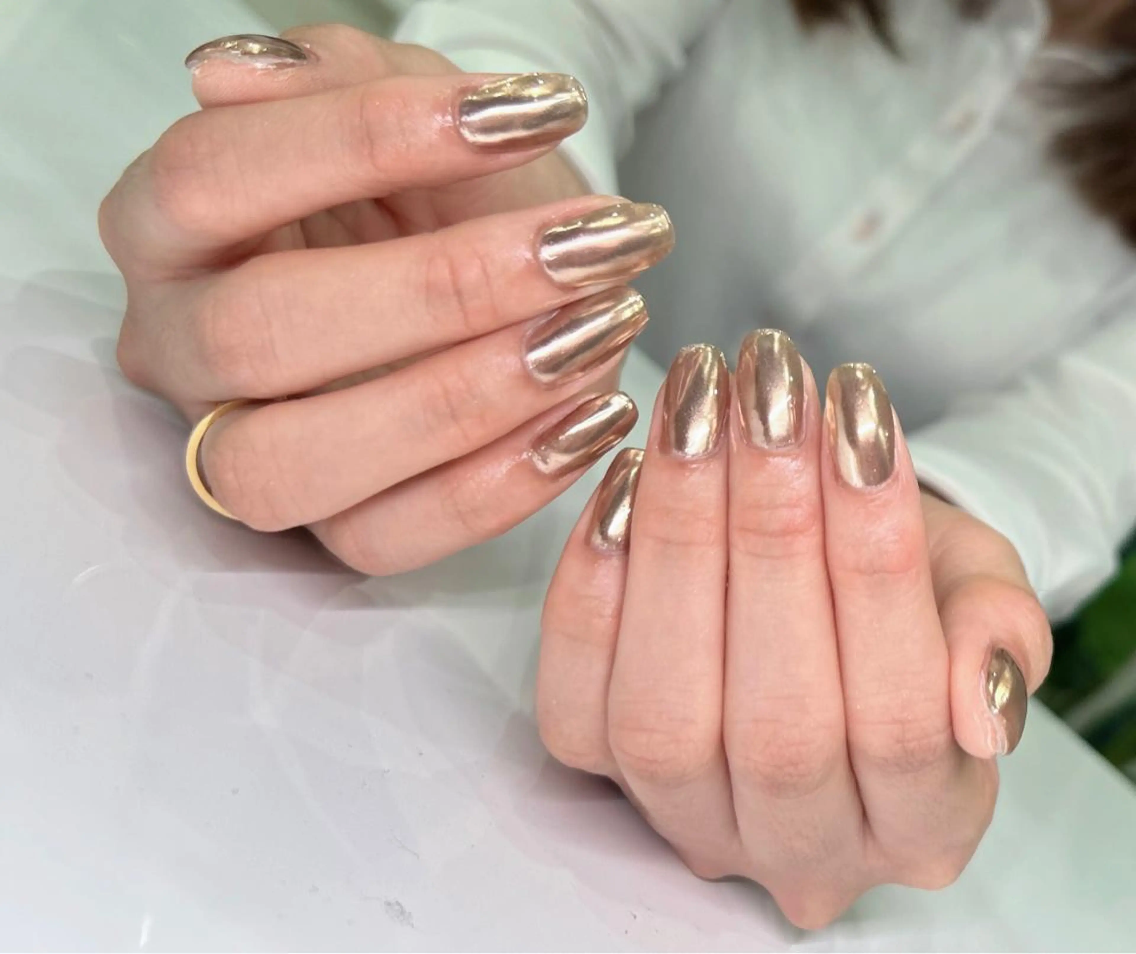 ネイル ミラーネイル Kaka Nailsのネイルデザイン