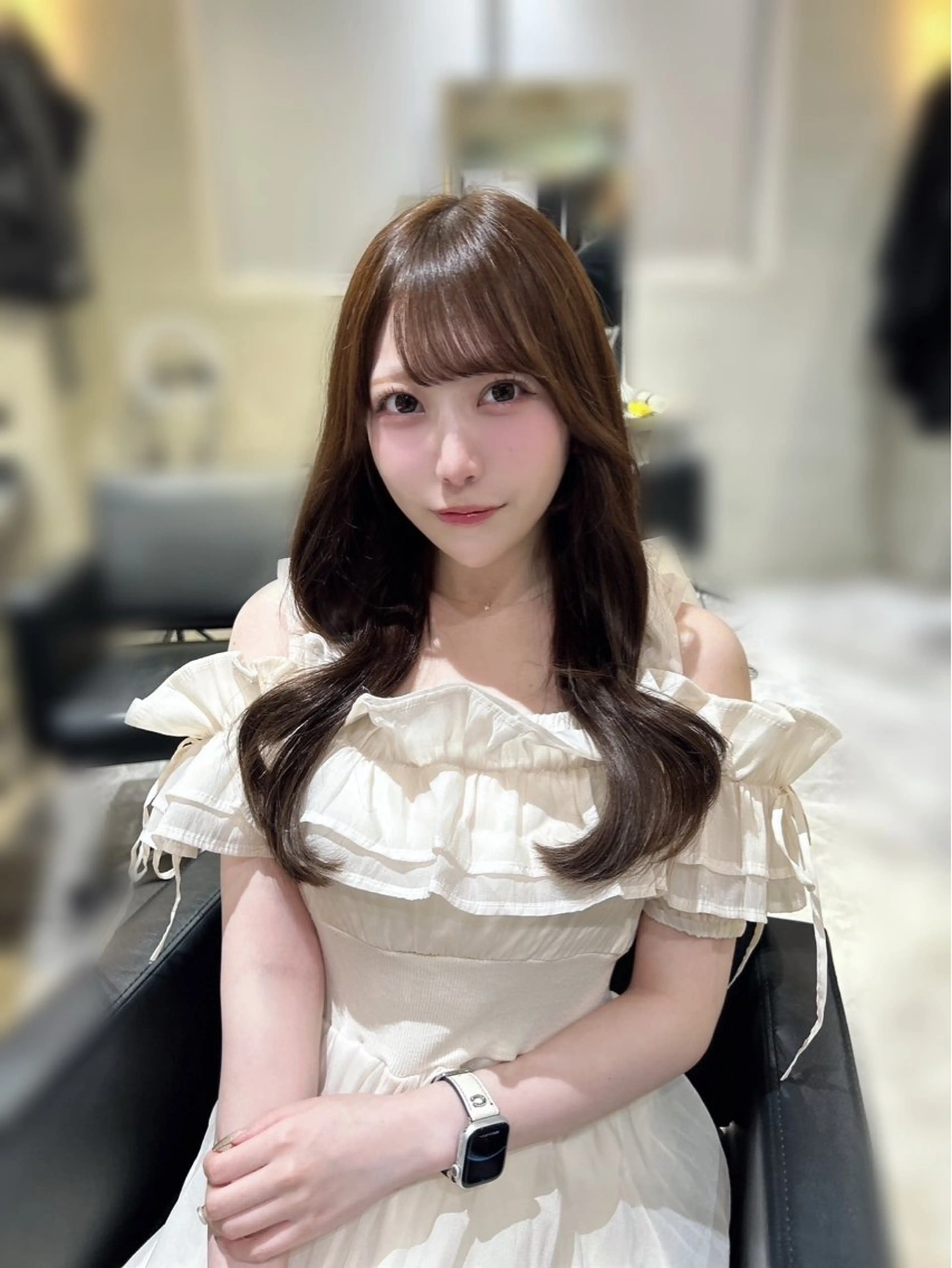 🎀人気No.1🎀カット➕カラー➕髪質改善ウルトワトリートメント【新宿/レイヤーカット/韓国ヘア/ロング料金なし】の写真