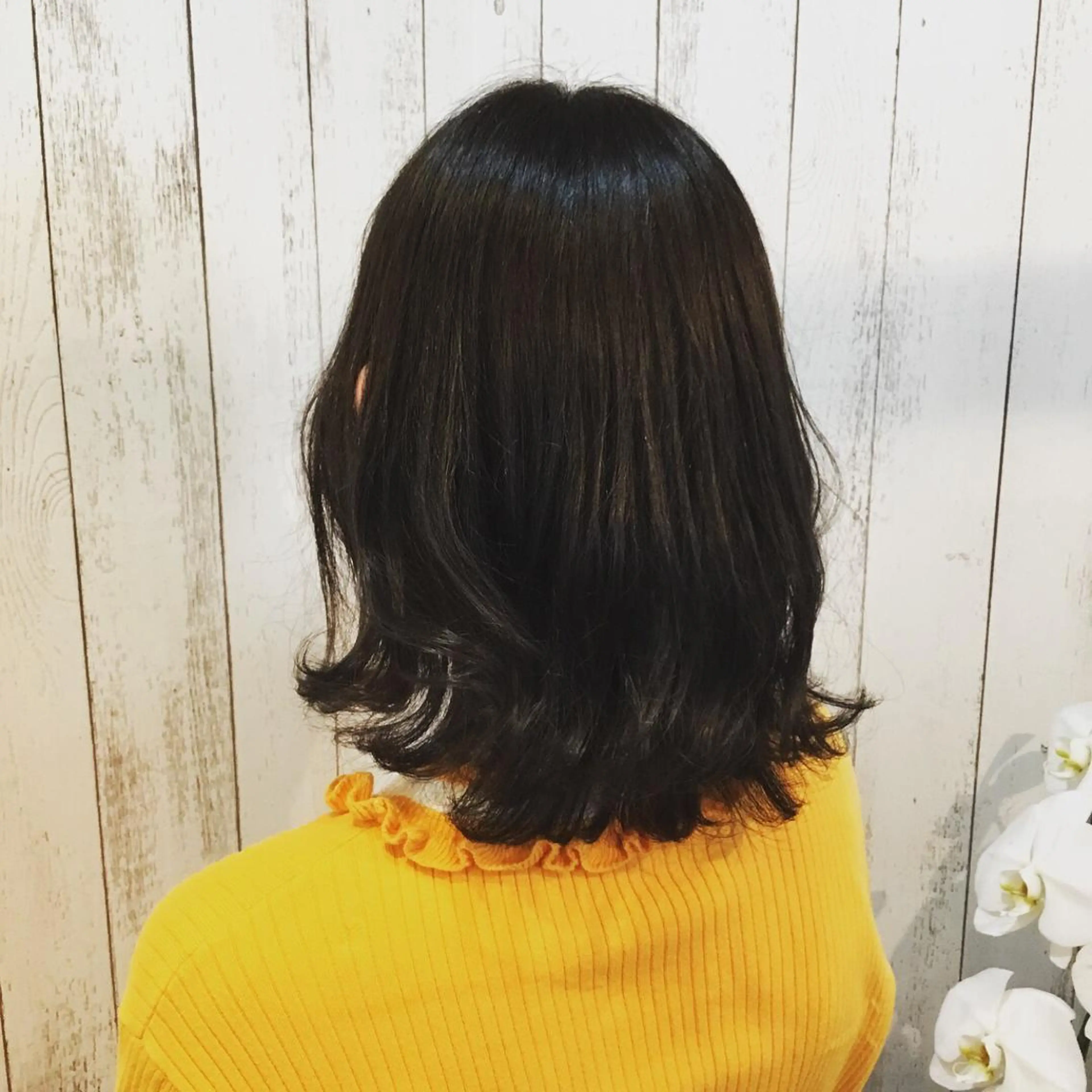 ミディアム カラー パーマ embrace エンブレイスのヘアスタイル