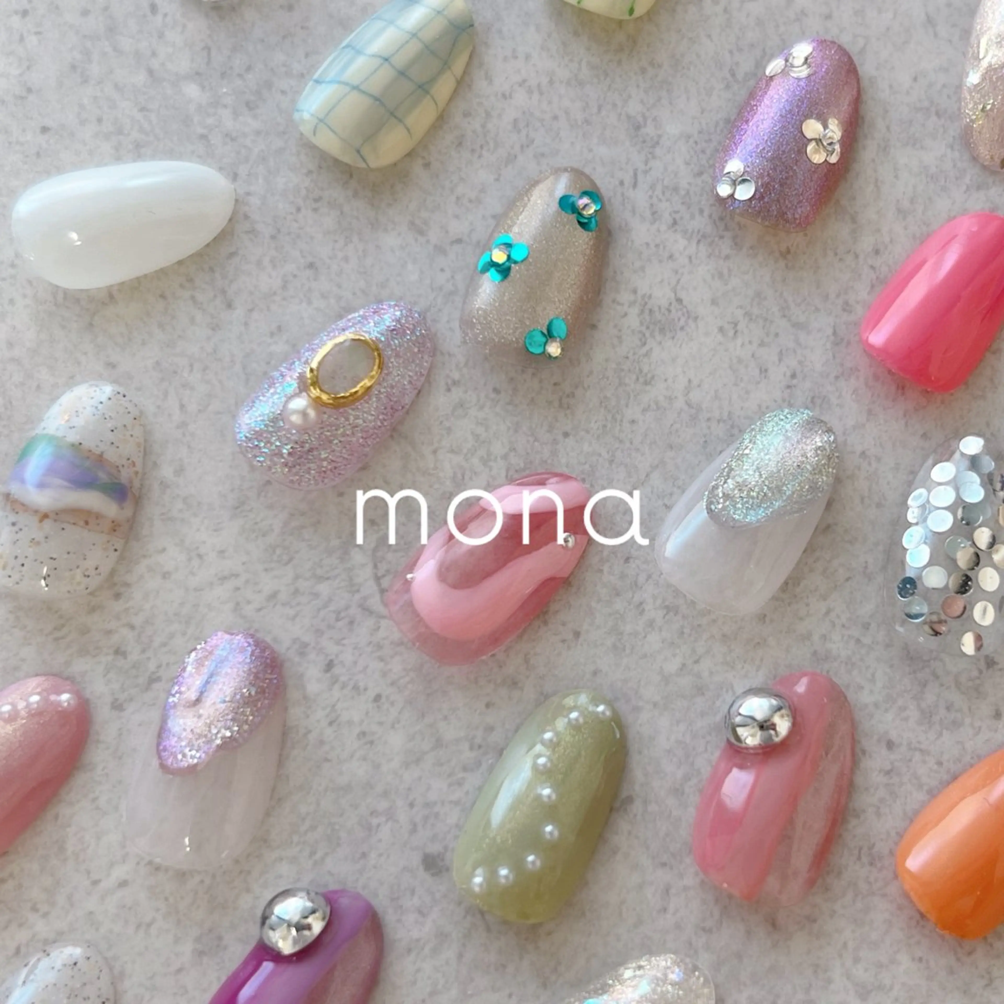 【hand✖️激カワ冬⛄️定額デザイン30種🩵】オフ有り¥4620の写真