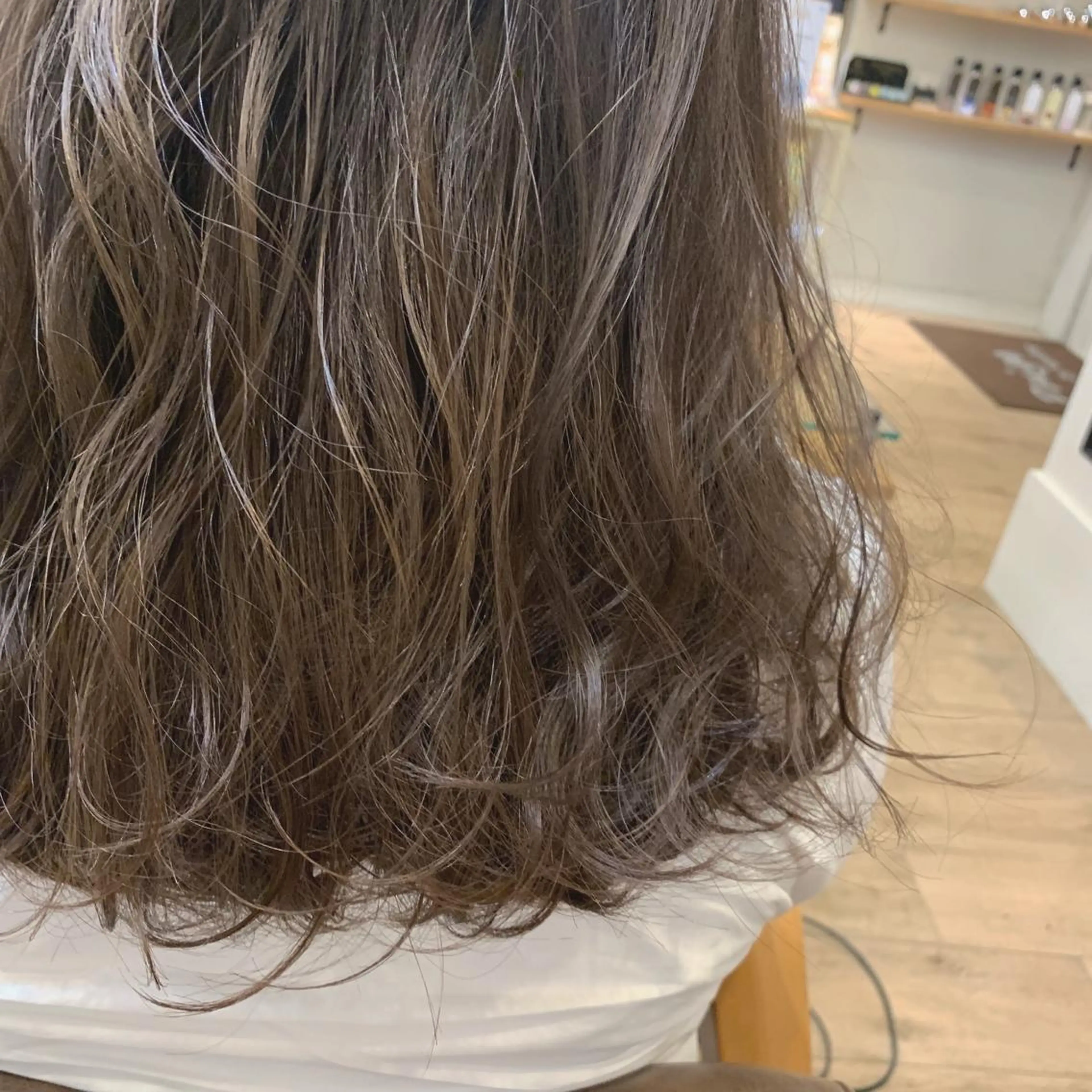 ミディアム カラー ヘアアレンジ トリートメント 透明感color 🥣suzunaのヘアスタイル