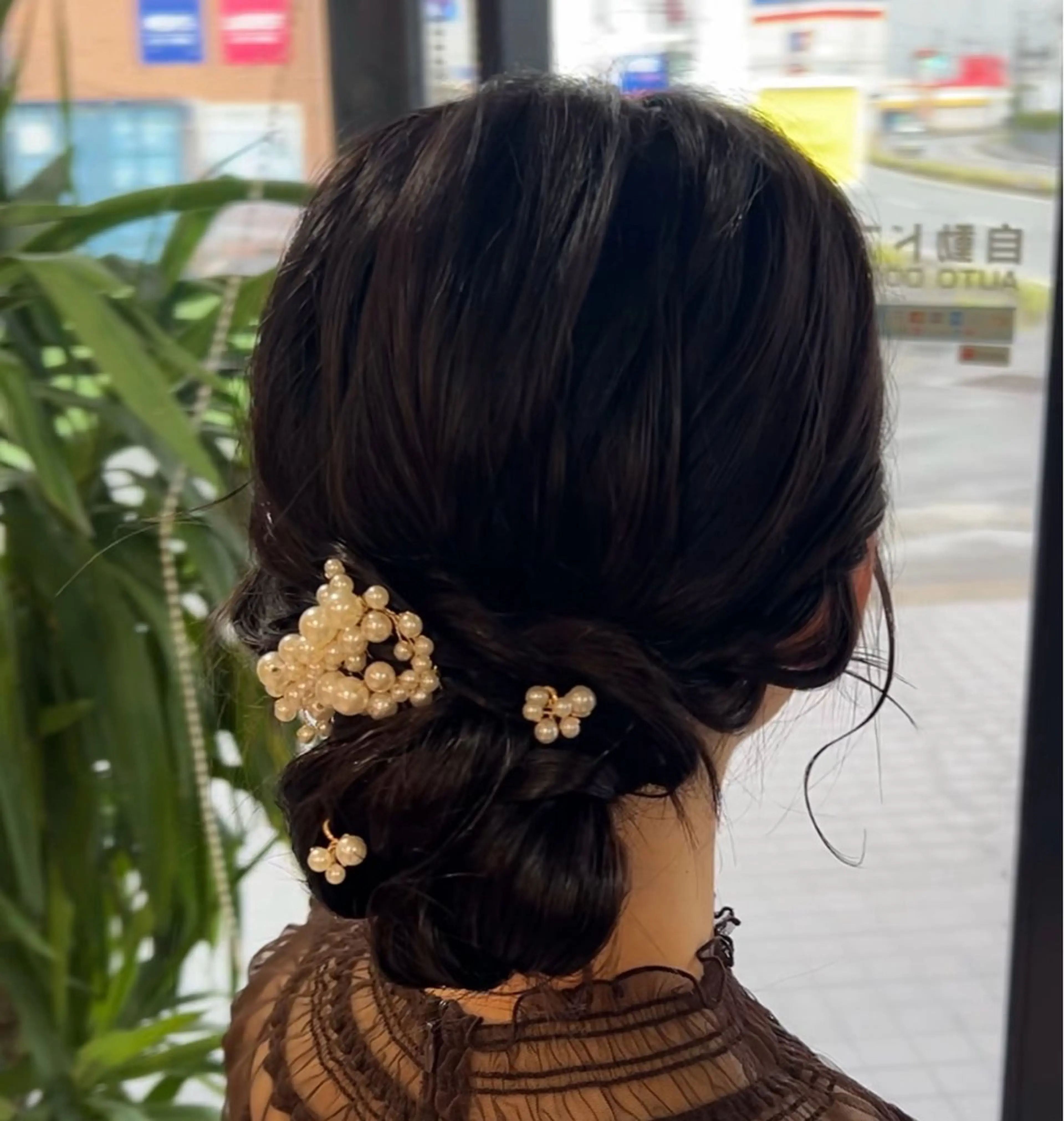 ミディアム ヘアアレンジ 結婚式・ブライダル ヘアセット arika hair make所属・arika もえのヘアスタイル