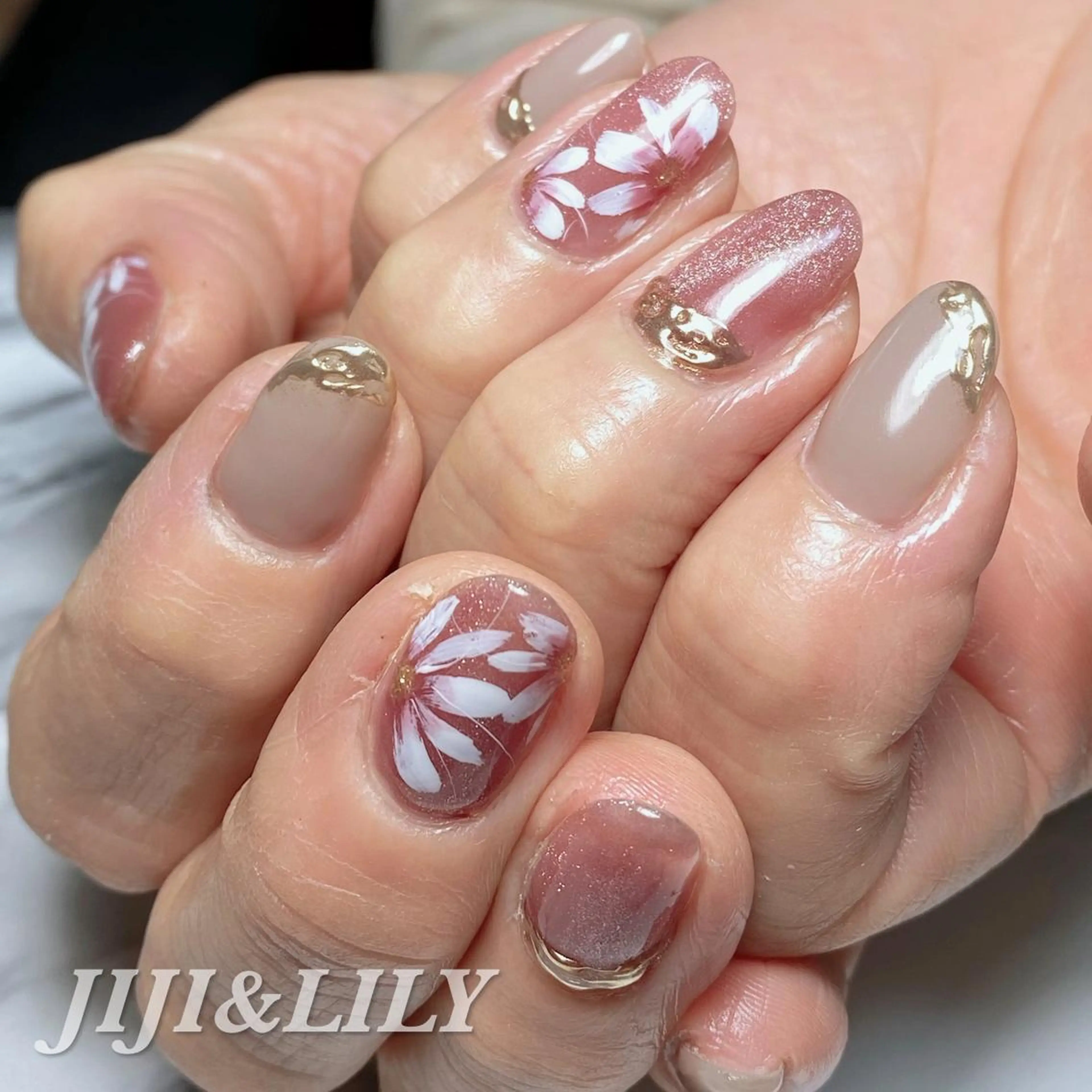 ネイル フラワーネイル マグネットネイル 豊田 圭子のネイルデザイン
