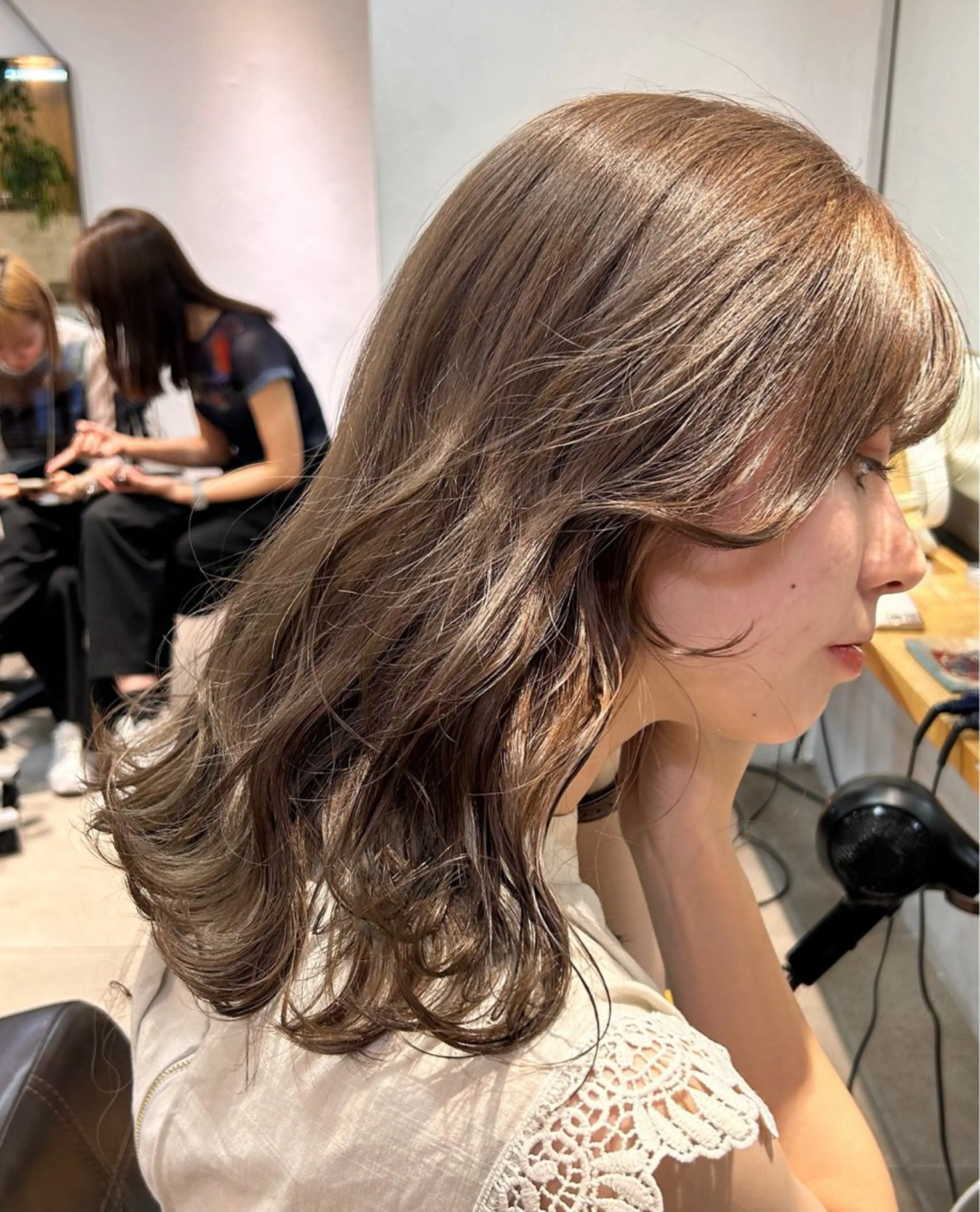 ミディアム カラー ヘアカラー じゅわっと暖色カラー 🍊Moemiのヘアスタイル