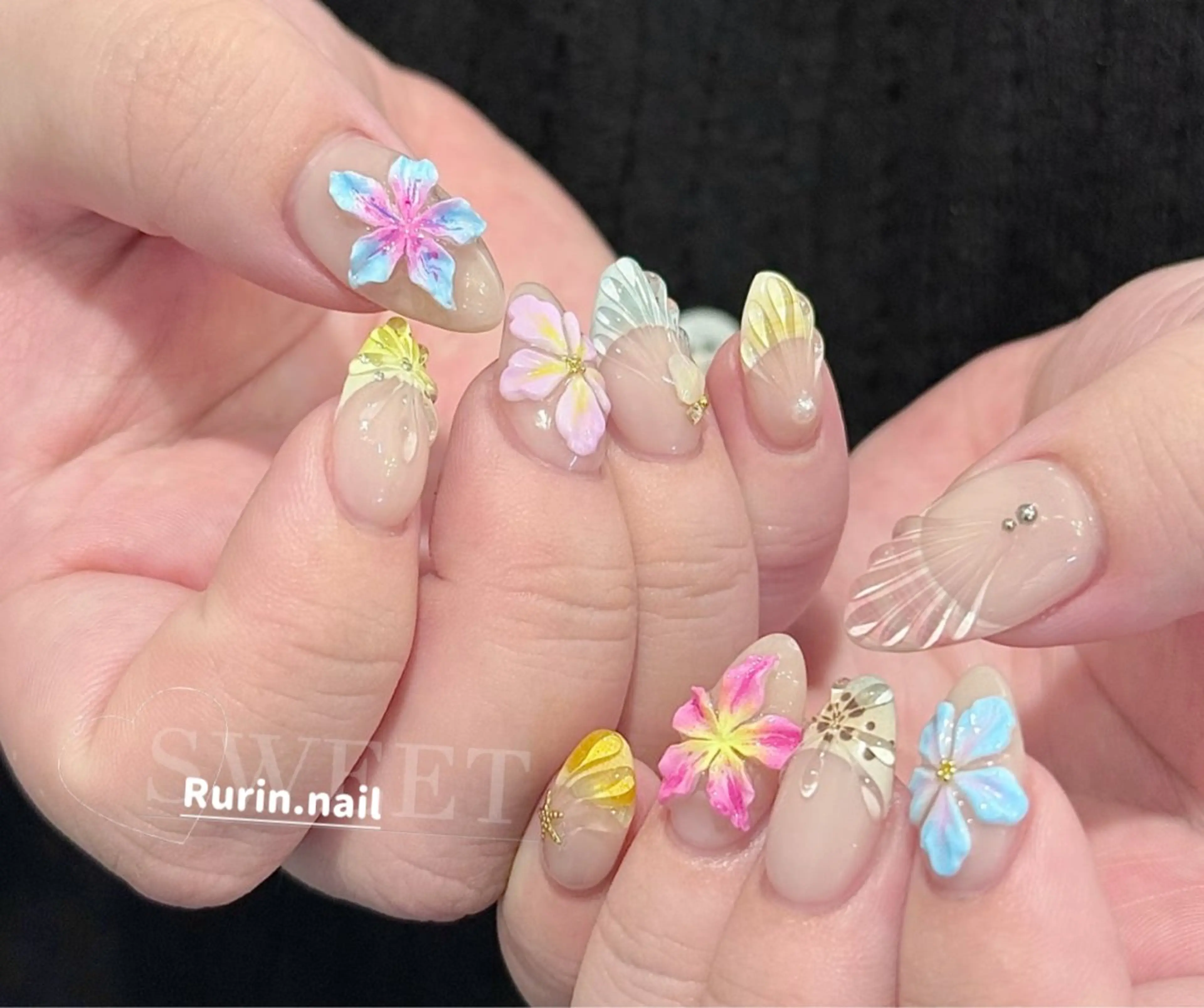 ネイル ニュアンスネイル ハンドネイル ルリン サロン💅のネイルデザイン