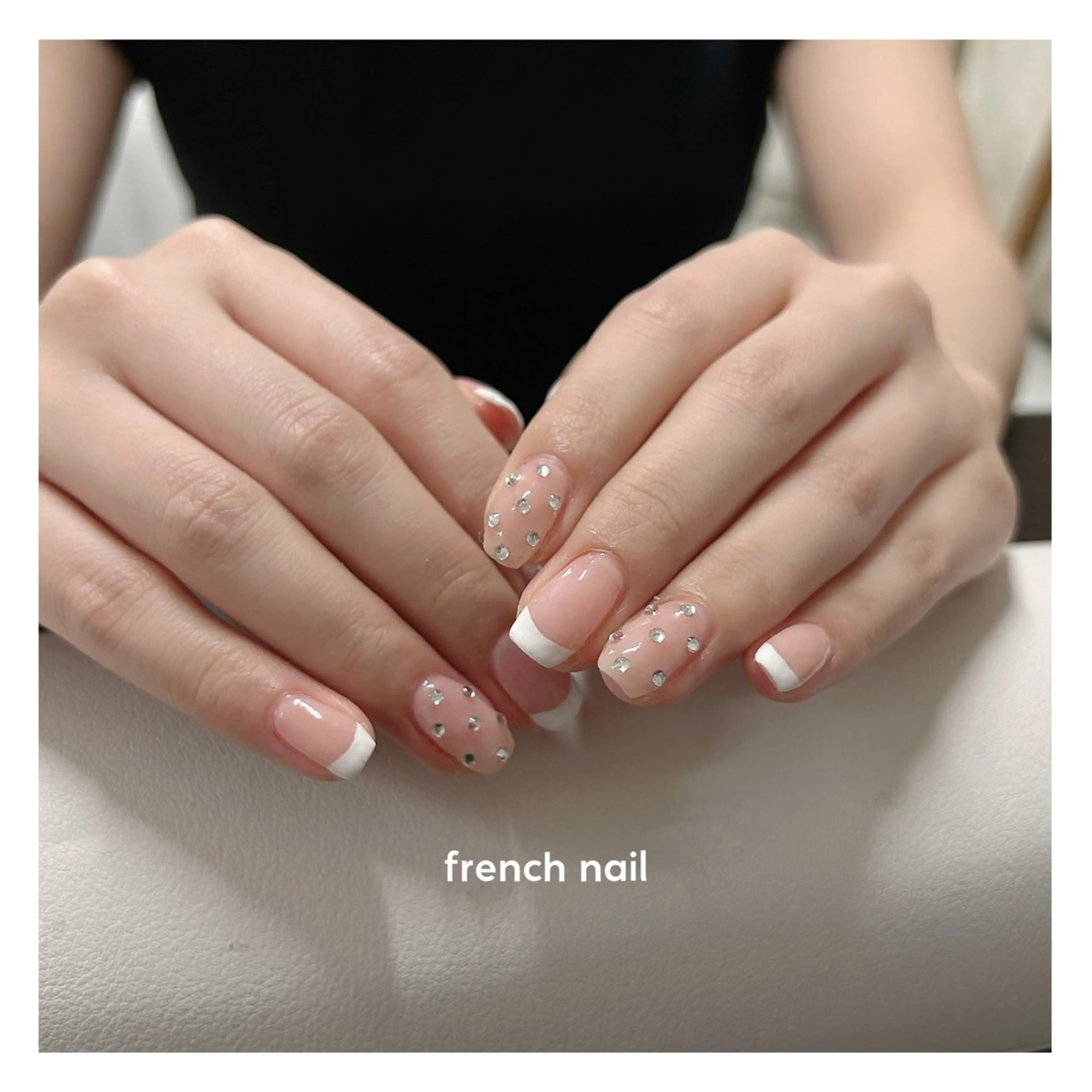ネイル フレンチネイル ホワイト ハンドネイル ⭐︎ seira ⭐︎のマツエク・マツパデザイン