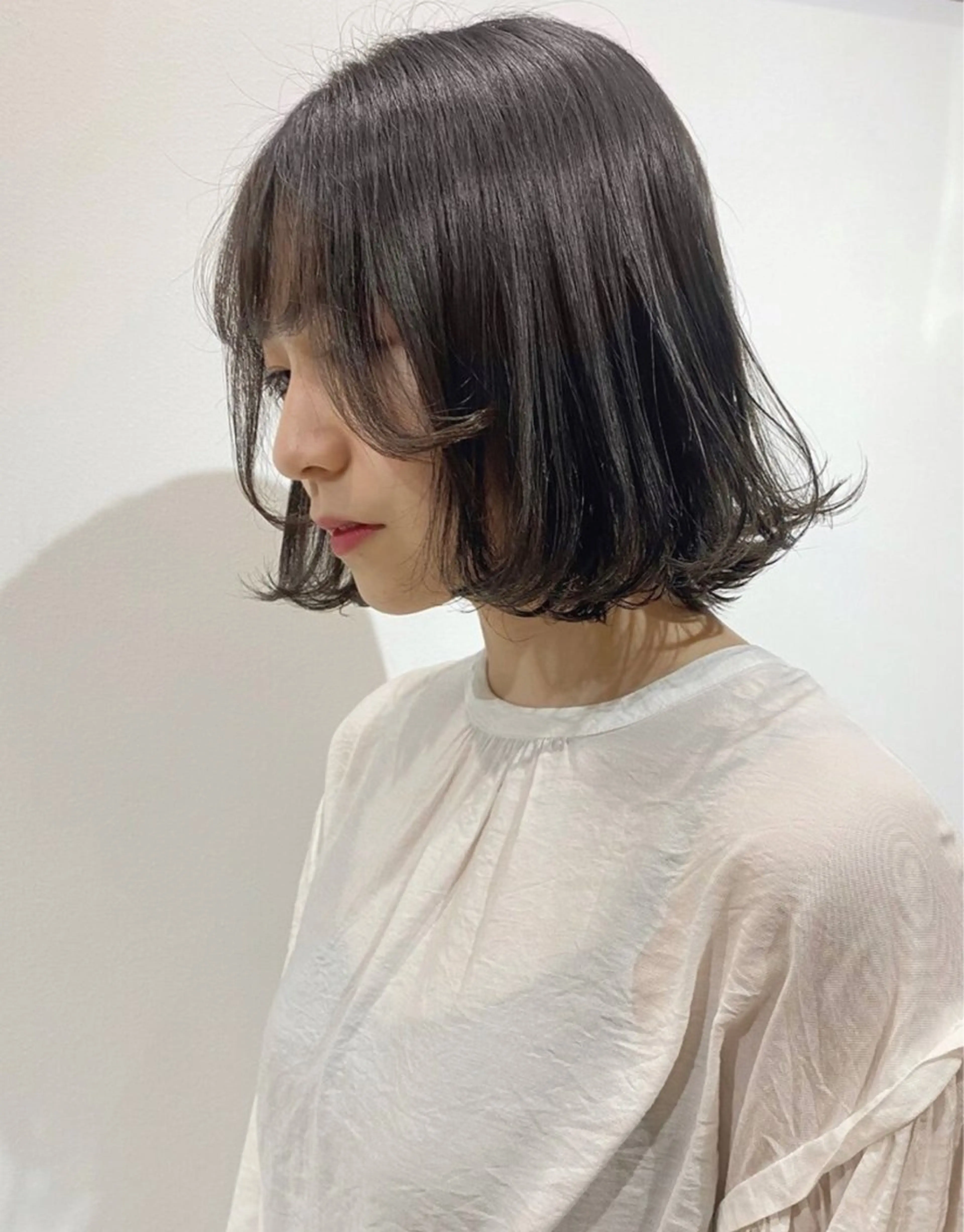 ミディアム ボブ 外ハネヘア actor所属・ウラノ ソウシのヘアスタイル