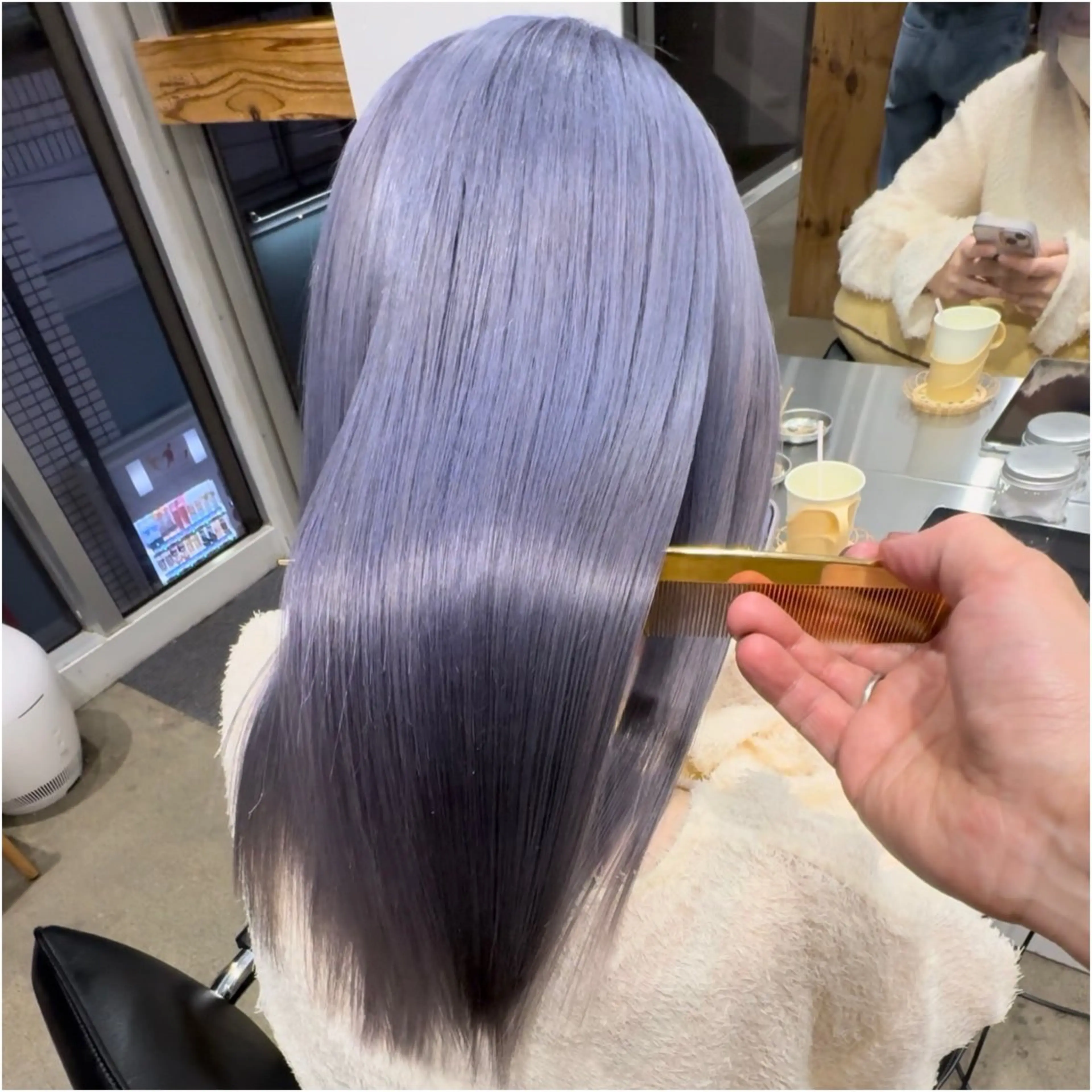 セミロング カラー ヘアカラー トリートメント 圧倒的なケアブリーチ /髪質改善🩵松田のヘアスタイル