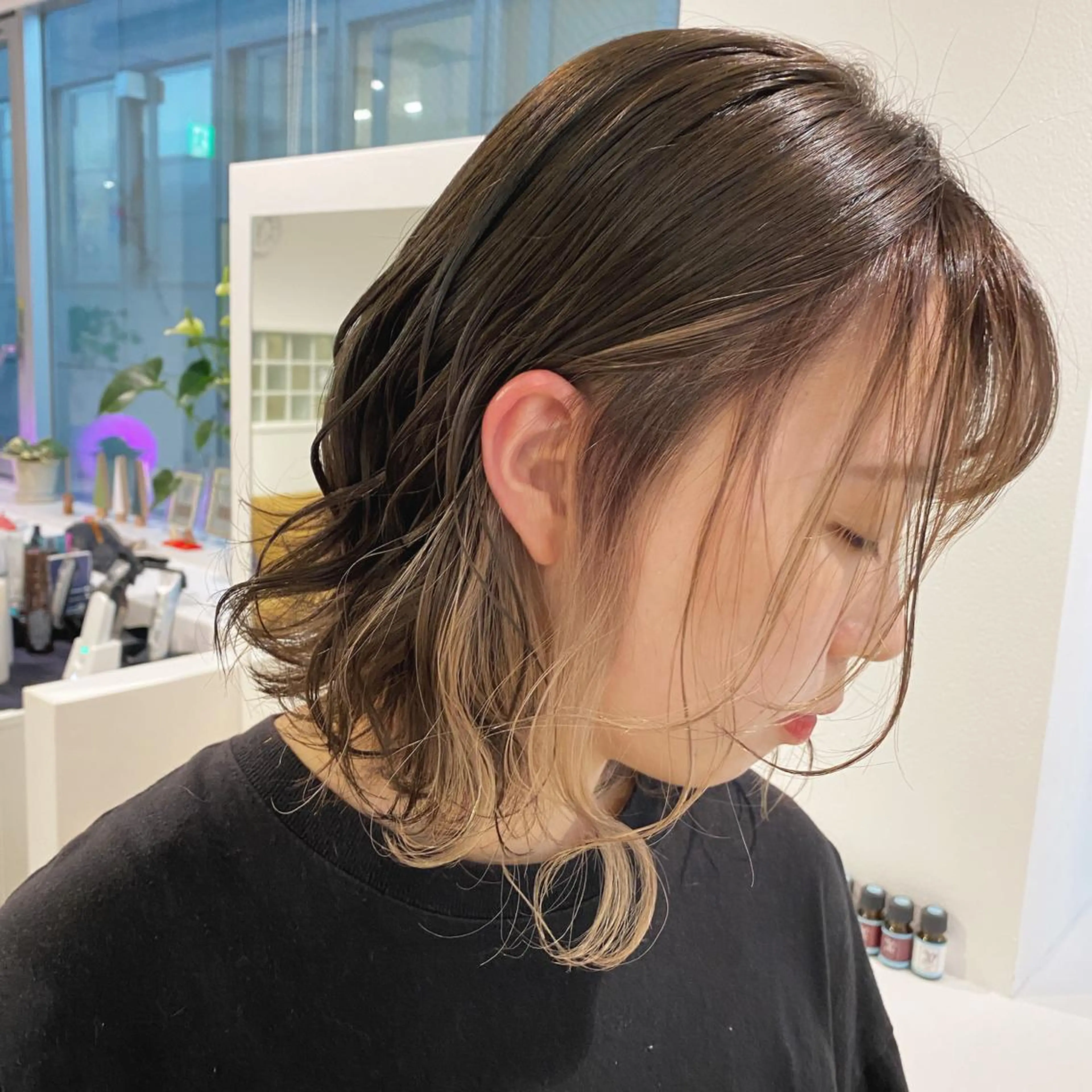 ショート カラー ベージュカラー カット ヘアカラー トリートメント JILBLAN京都 ショート/ハイライトのヘアスタイル