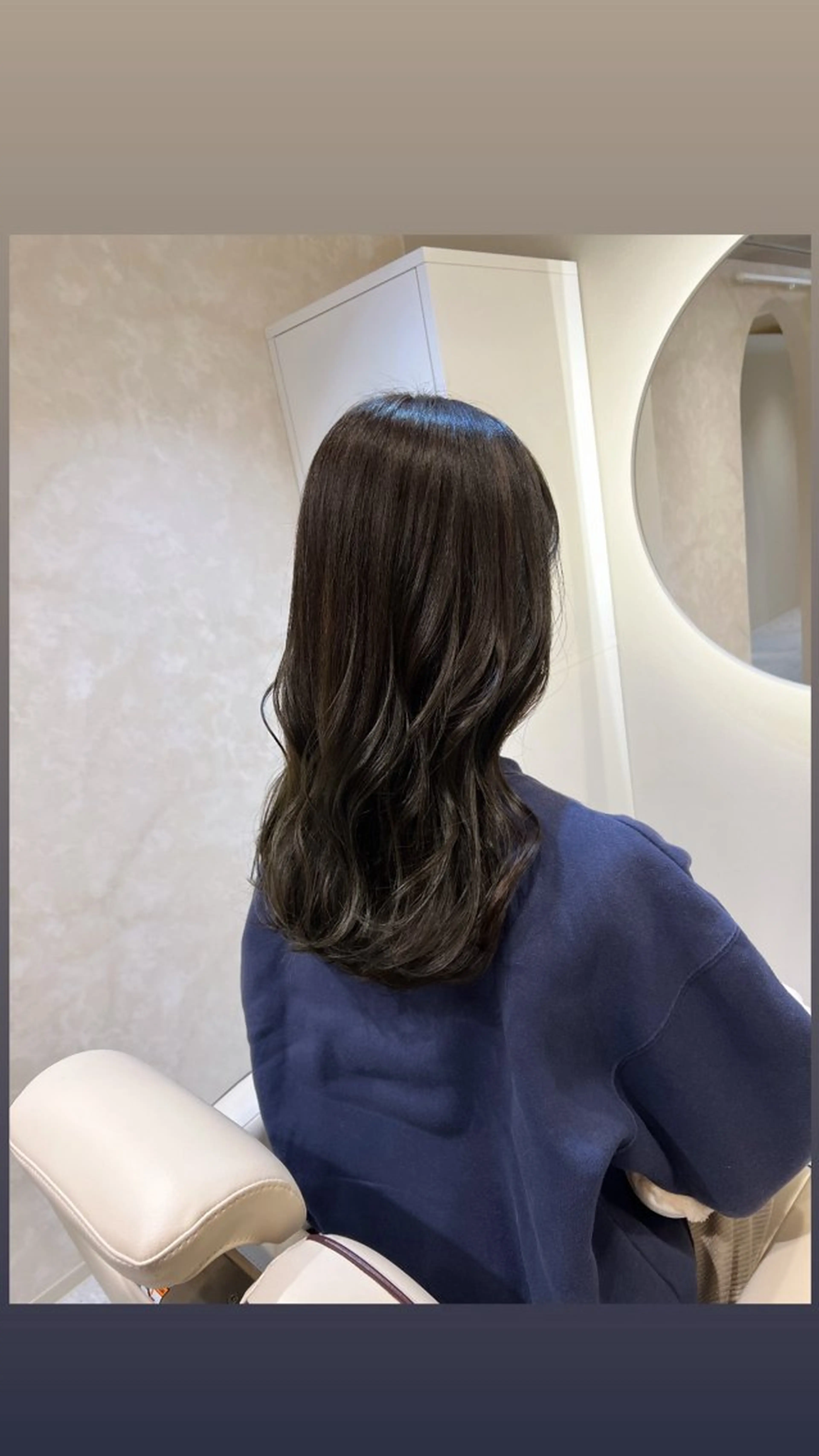 セミロング カット ヘアカラー private salon  sill所属・🫧ツヤ髪個室美容室 安食茉莉🫧のヘアスタイル