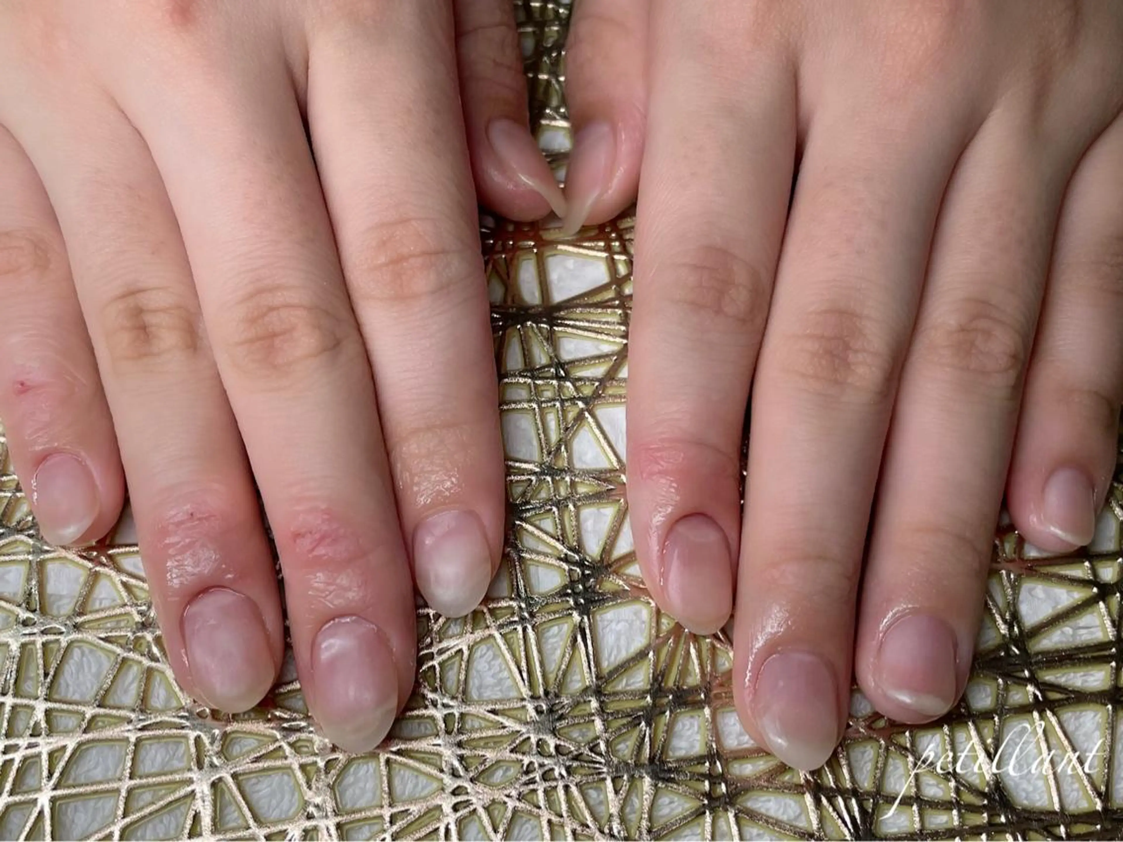 ネイル 長さ出し ジェルネイル マットネイル petillant所属・nail salon petillantのネイルデザイン