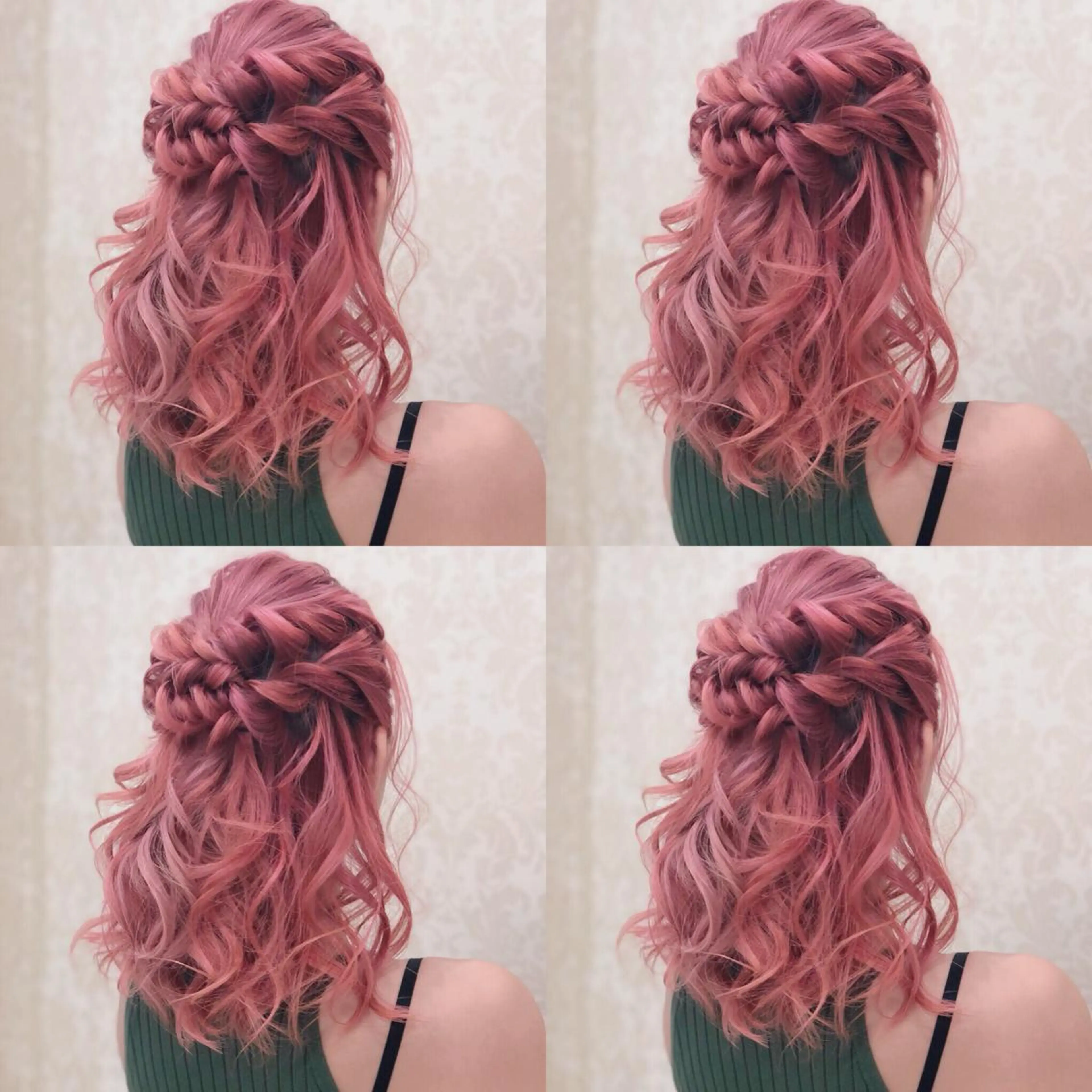 セミロング ヘアアレンジ ハーフアップ 🌷MAYU 🌷のヘアスタイル
