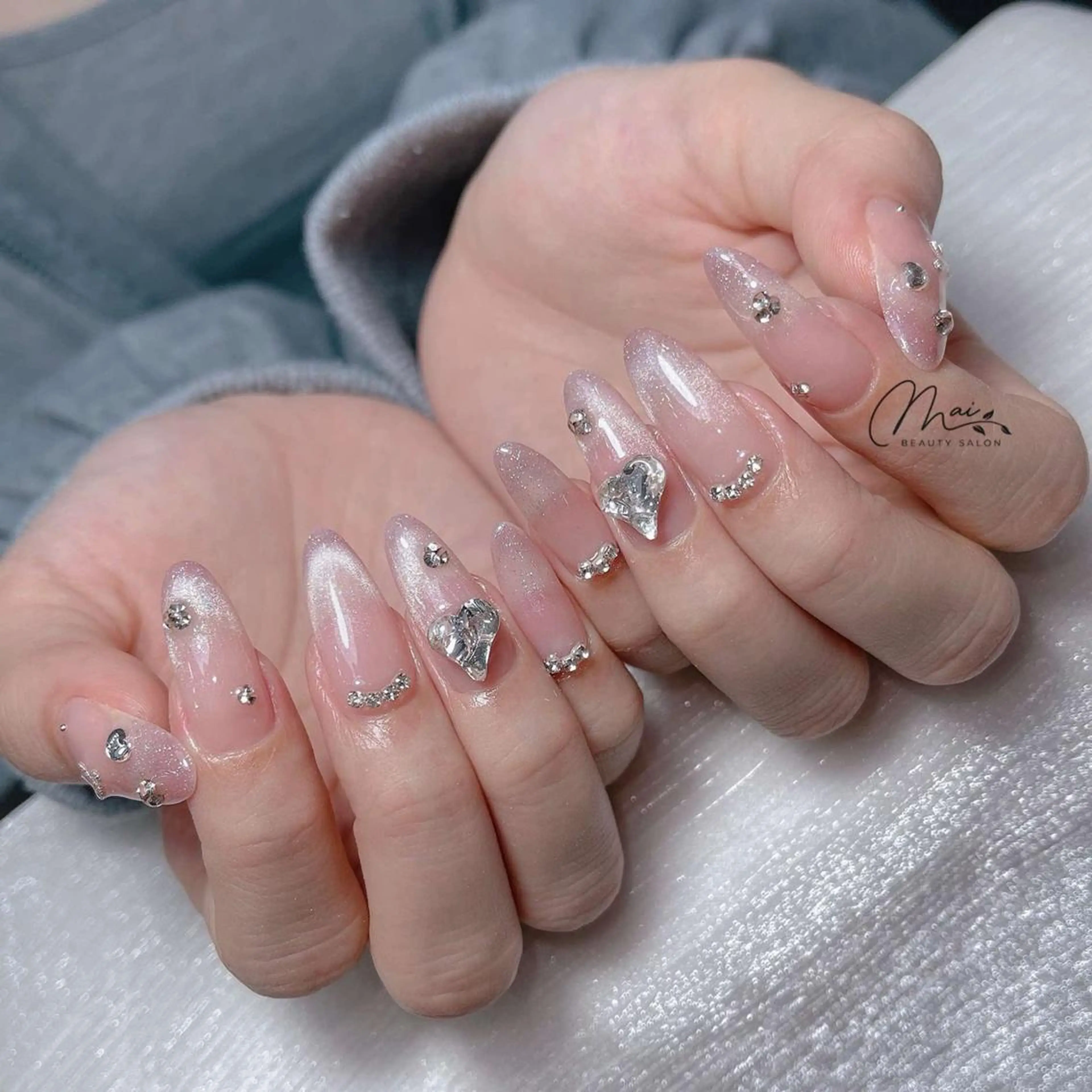 ネイル フットネイル ジェルネイル マグネットネイル パラジェル ワンホンネイル MaiBeauty DanHiのネイルデザイン