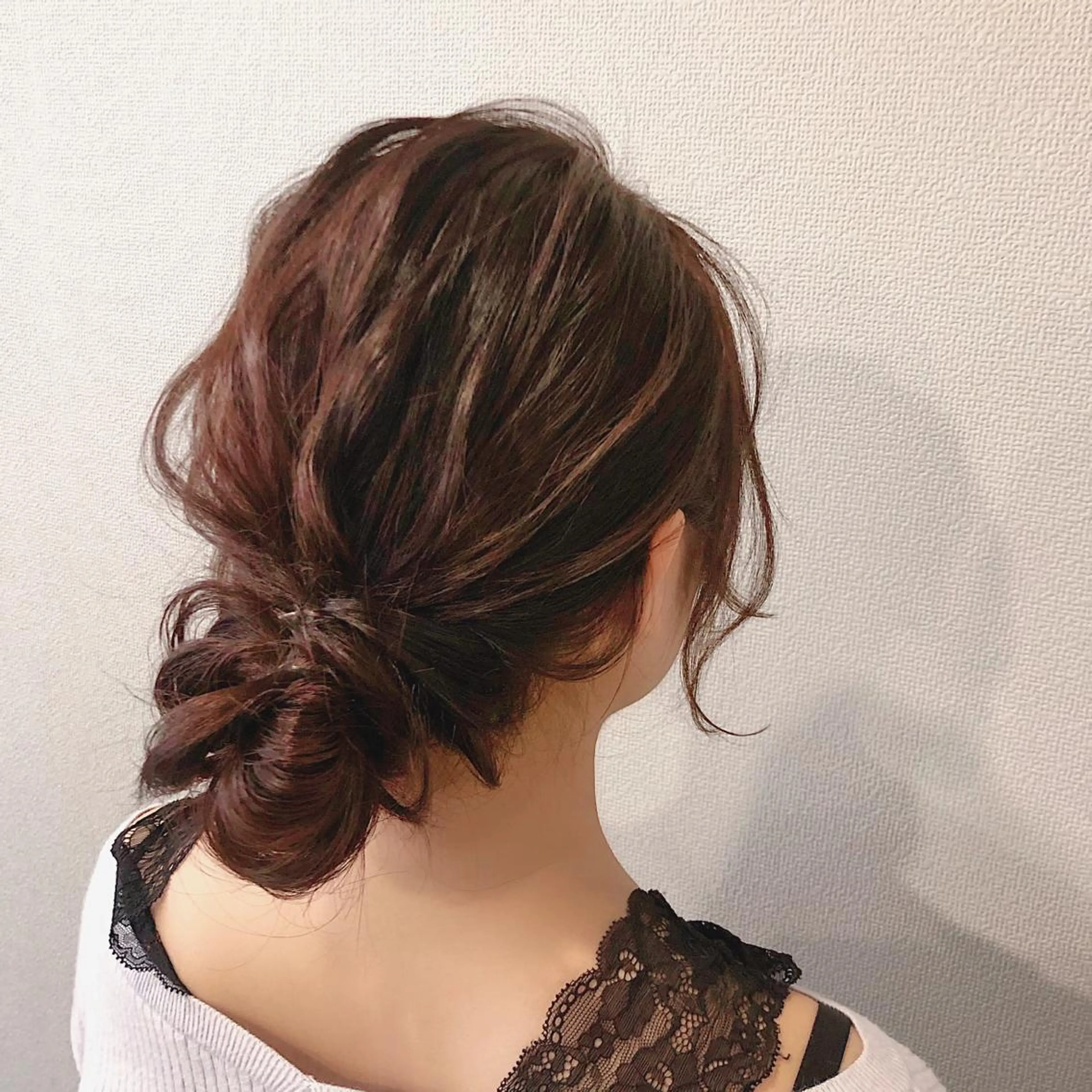 セミロング カラー ブラウンカラー ヘアセット CISCO所属・山口 浩之のヘアスタイル