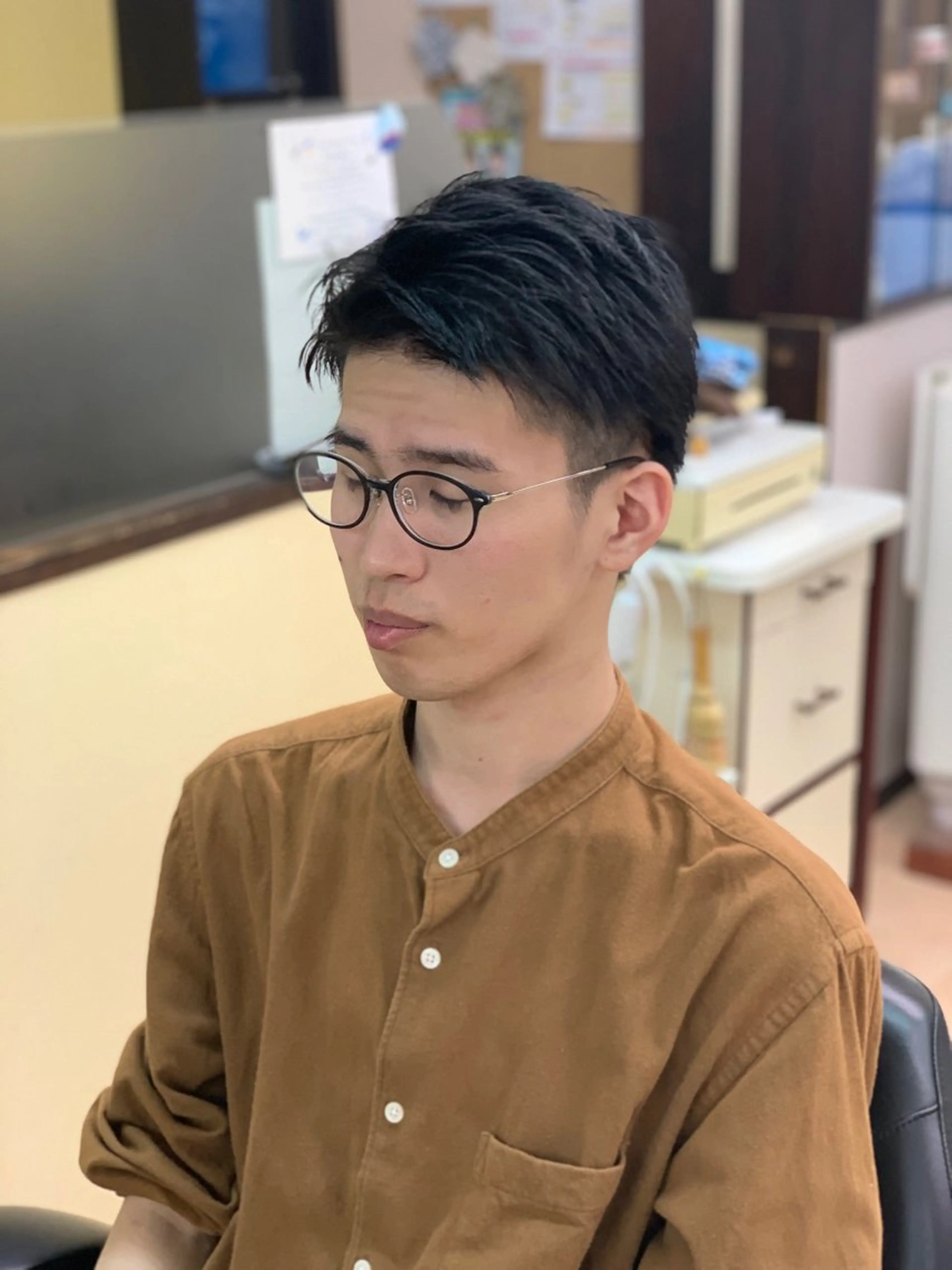 ショート メンズ メンズパーマ 💈ヤハギ カズキ　barberのヘアスタイル