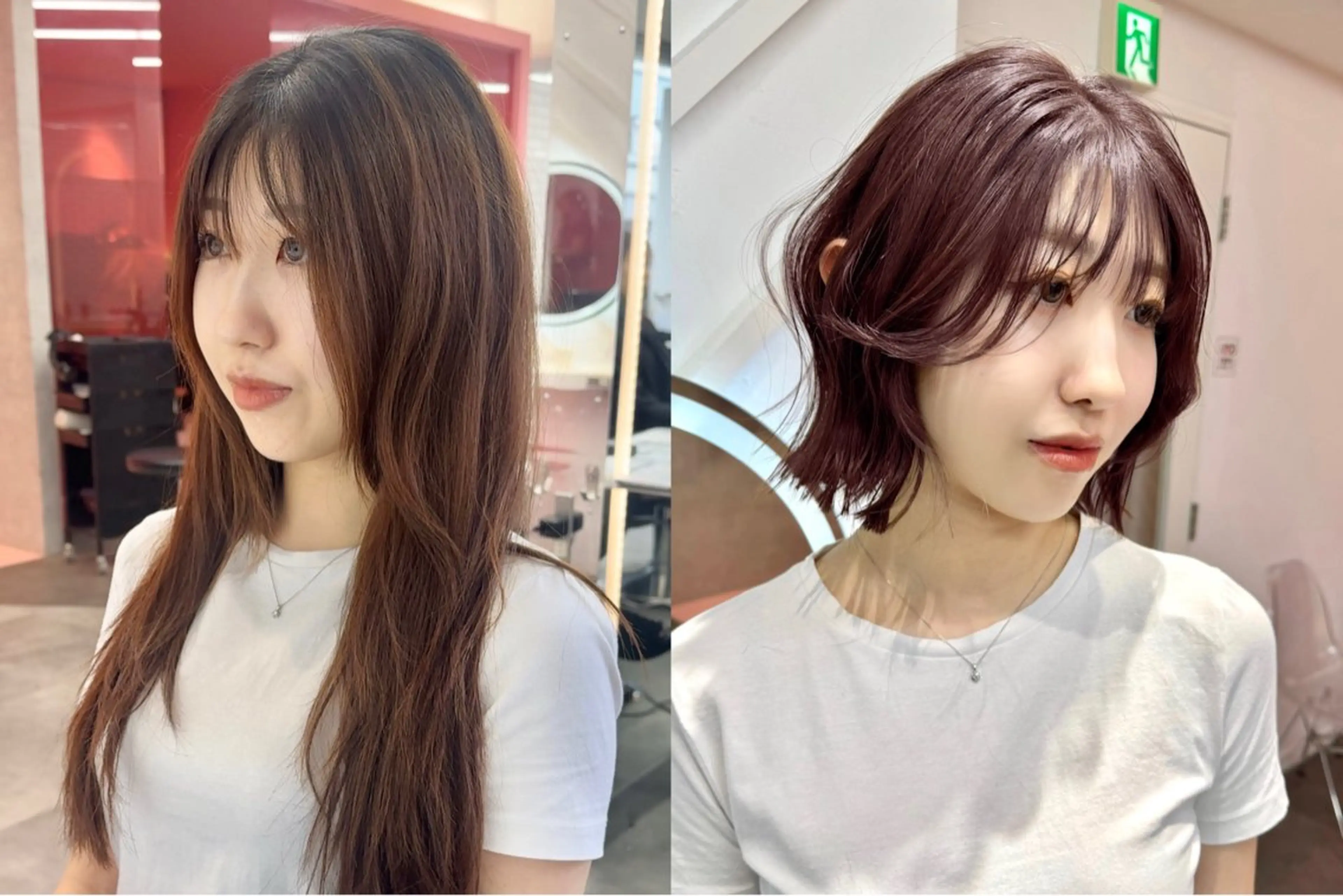 ショート カラー カット ヘアカラー トリートメント 莉乃/縮毛矯正/髪質 改善/艶カラーのヘアスタイル