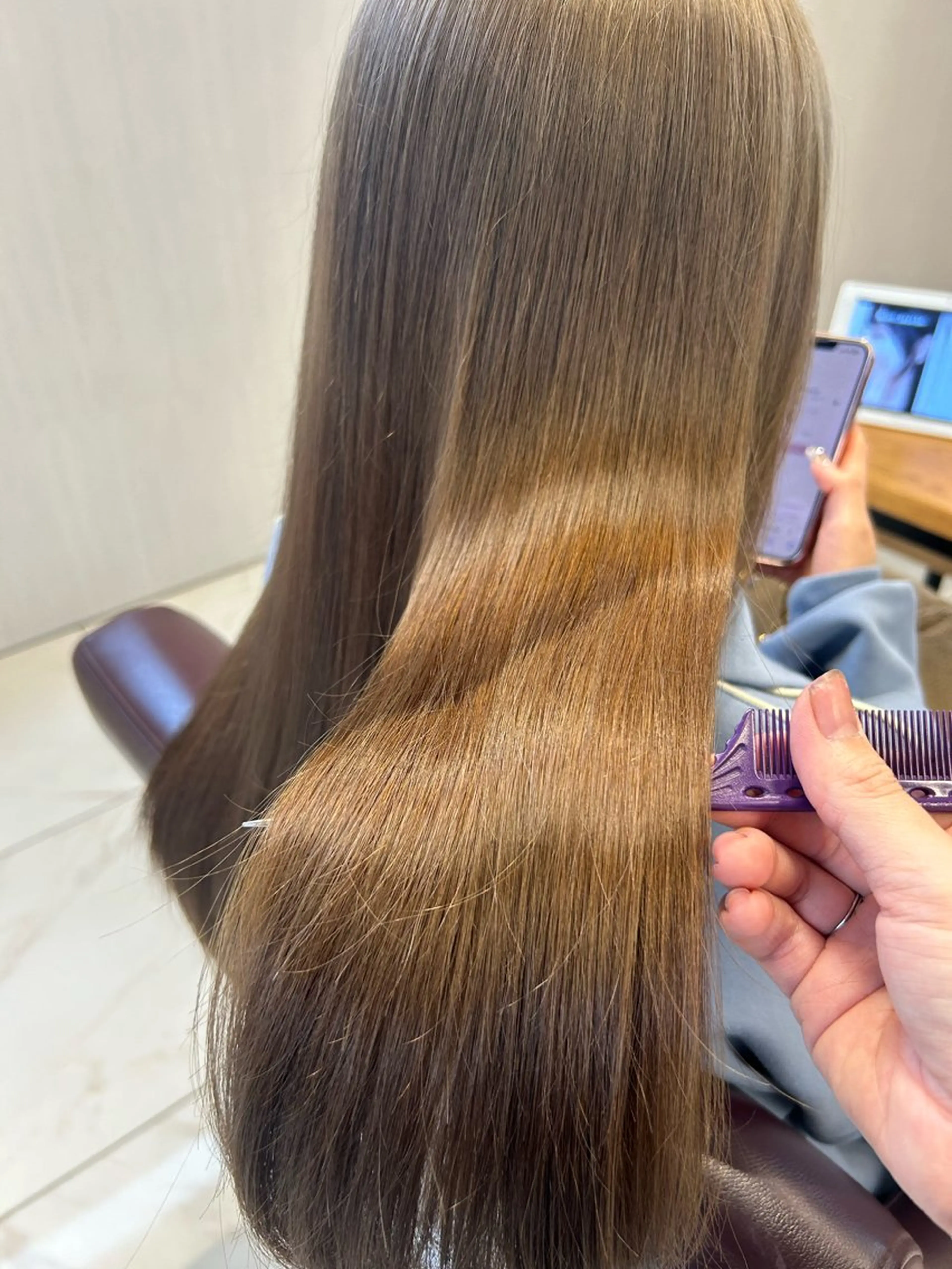 ロング カラー ダブルカラー トリートメント にった みずきのヘアスタイル