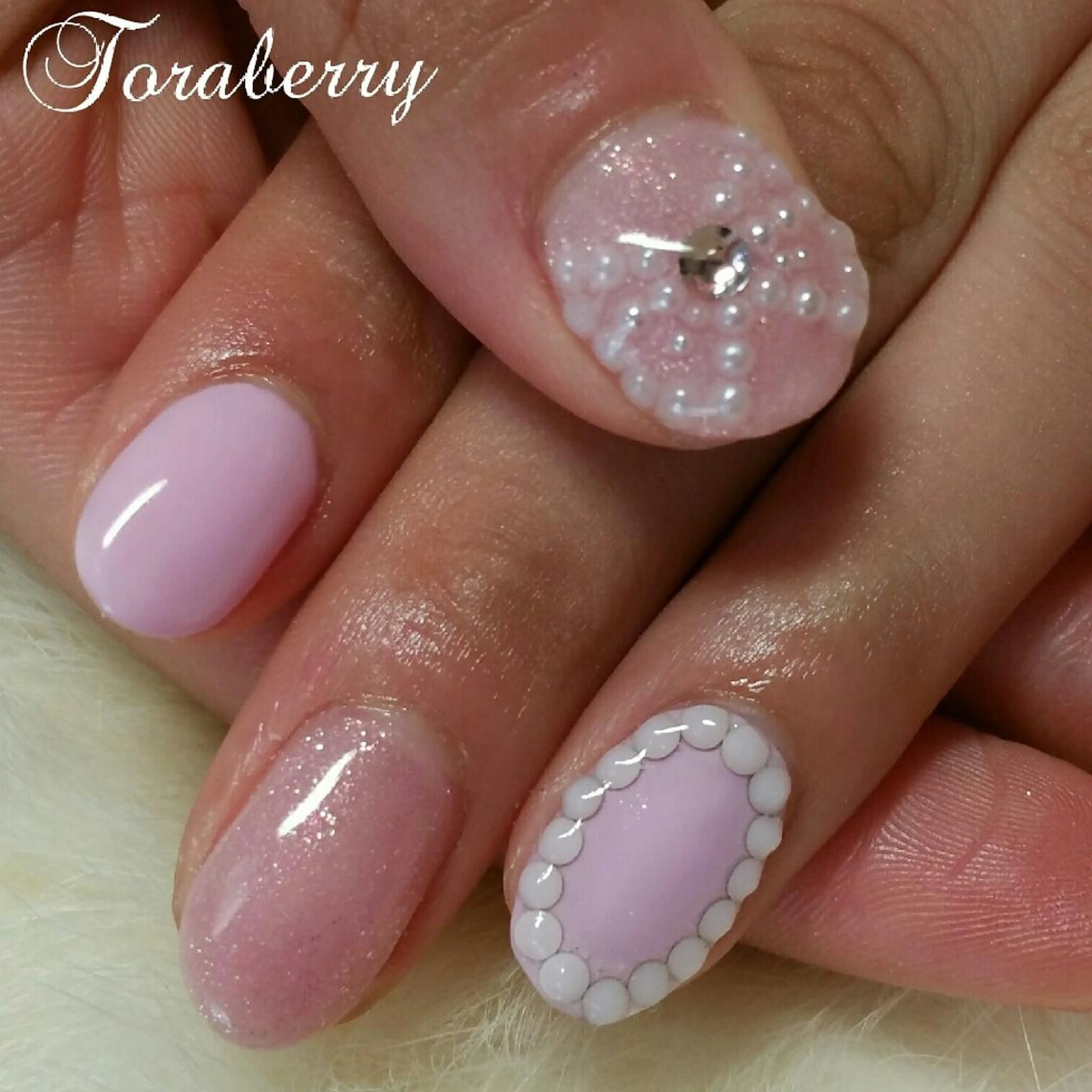 ネイル ピンク ハンドネイル ネイリスト なつみのネイルデザイン