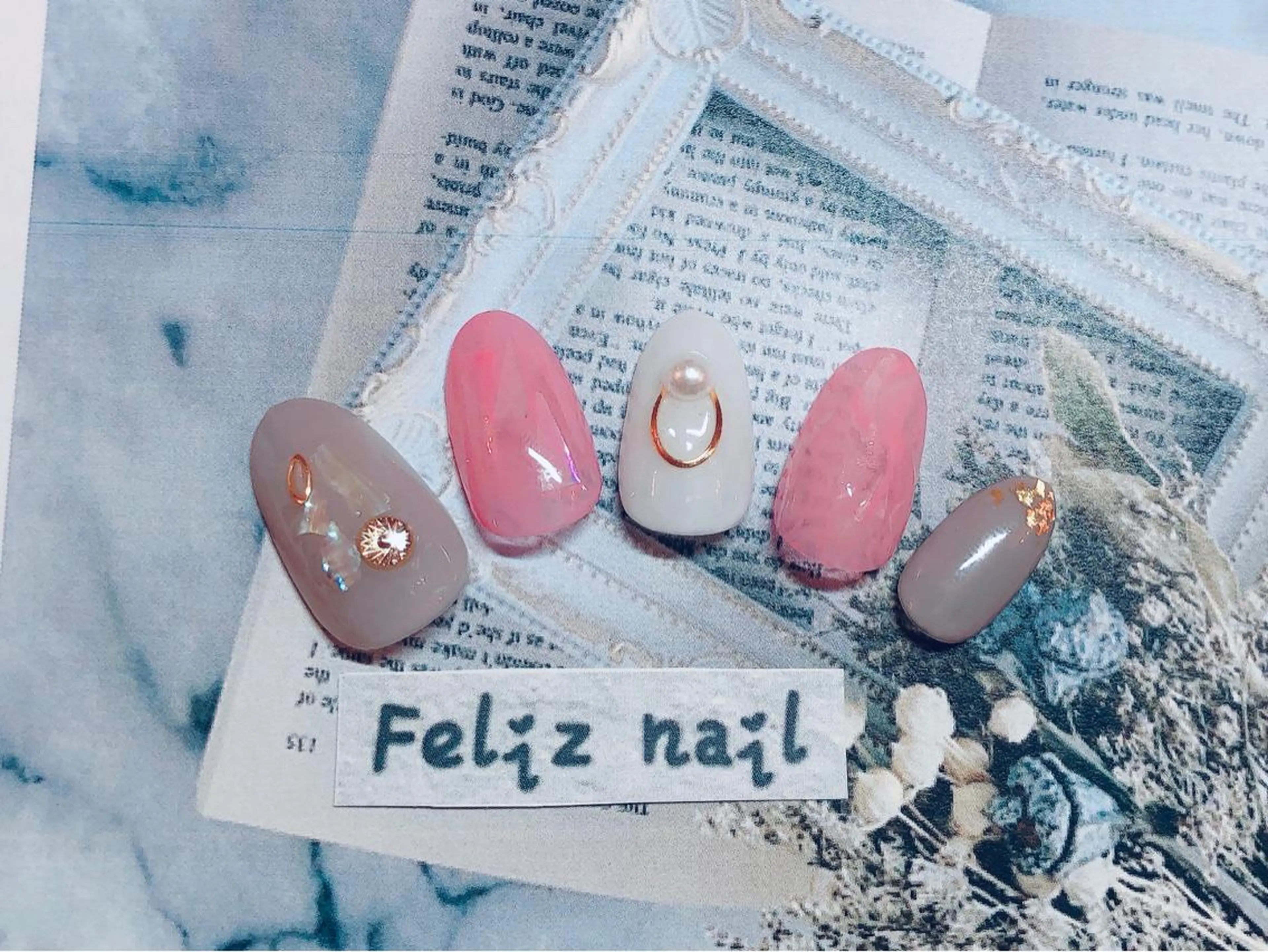 ネイル ジェルネイル パラジェル ピンク ピンクベージュ ハンドネイル ユキカ （ネイリスト）のネイルデザイン