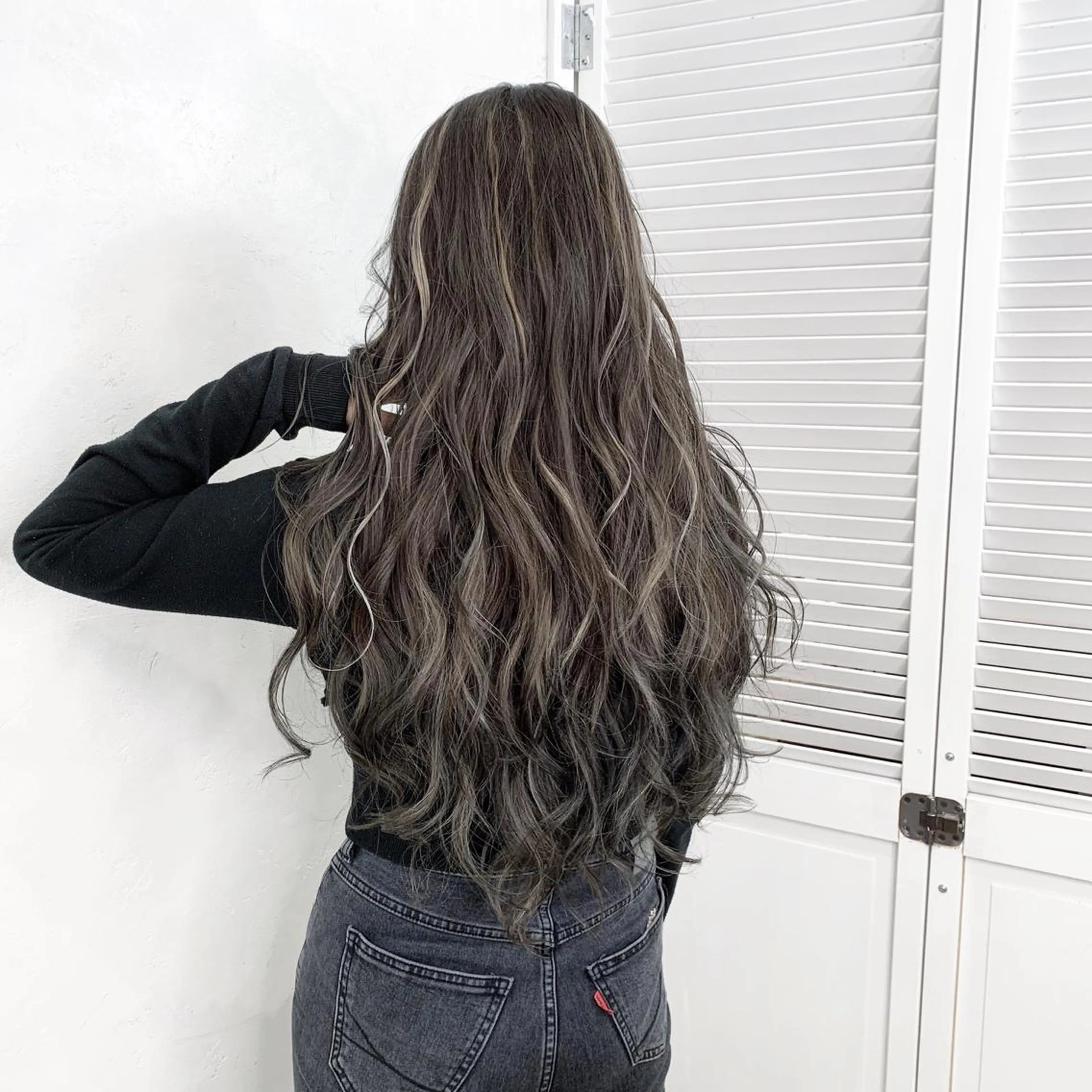 ロング ヘアアレンジ マツエク・マツパ ハイライト TATSUYA アートディレクターのヘアスタイル