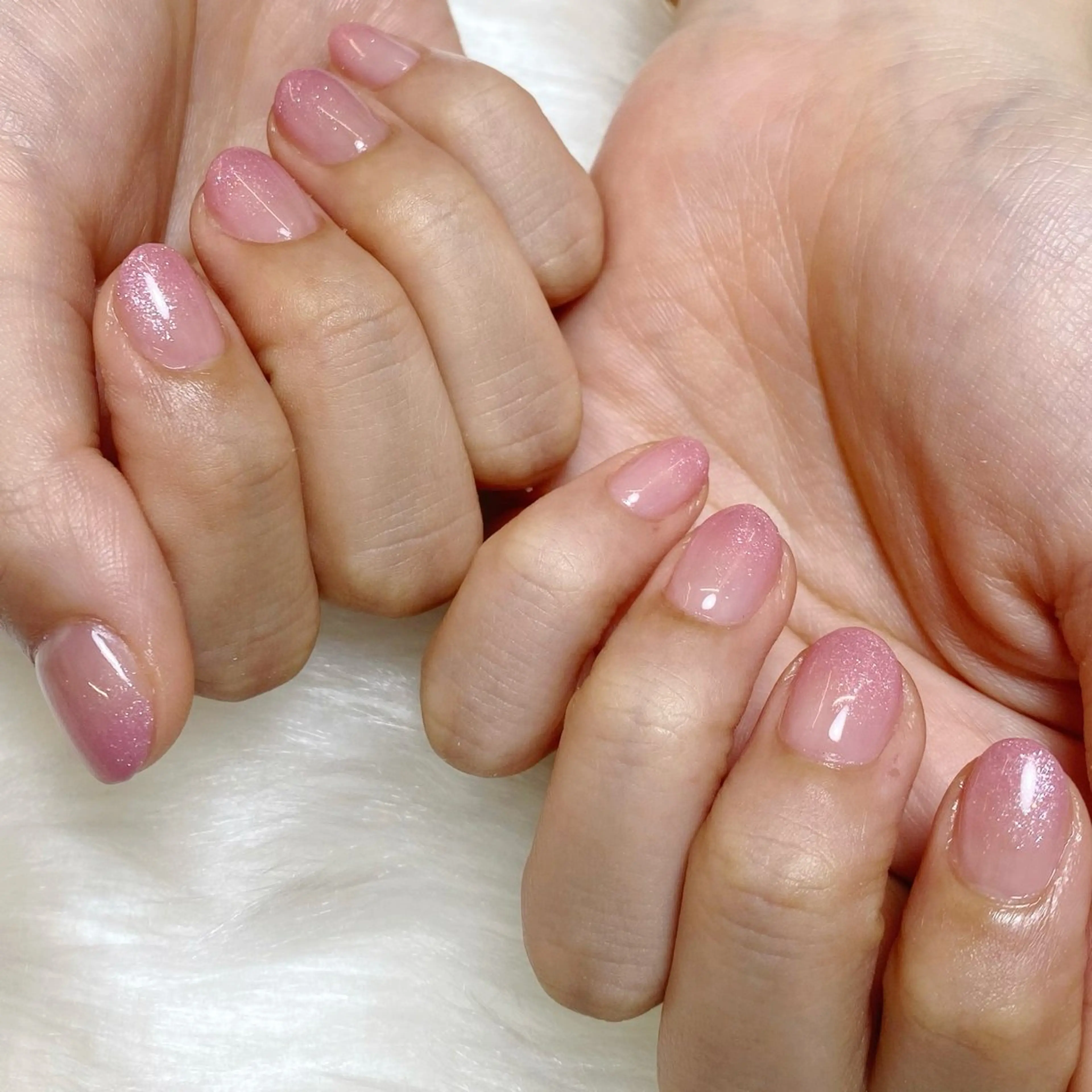 ネイル ブルー 長さ出し フットネイル フレンチネイル グラデーション ハンドネイル fein. miku🎀🍼のネイルデザイン