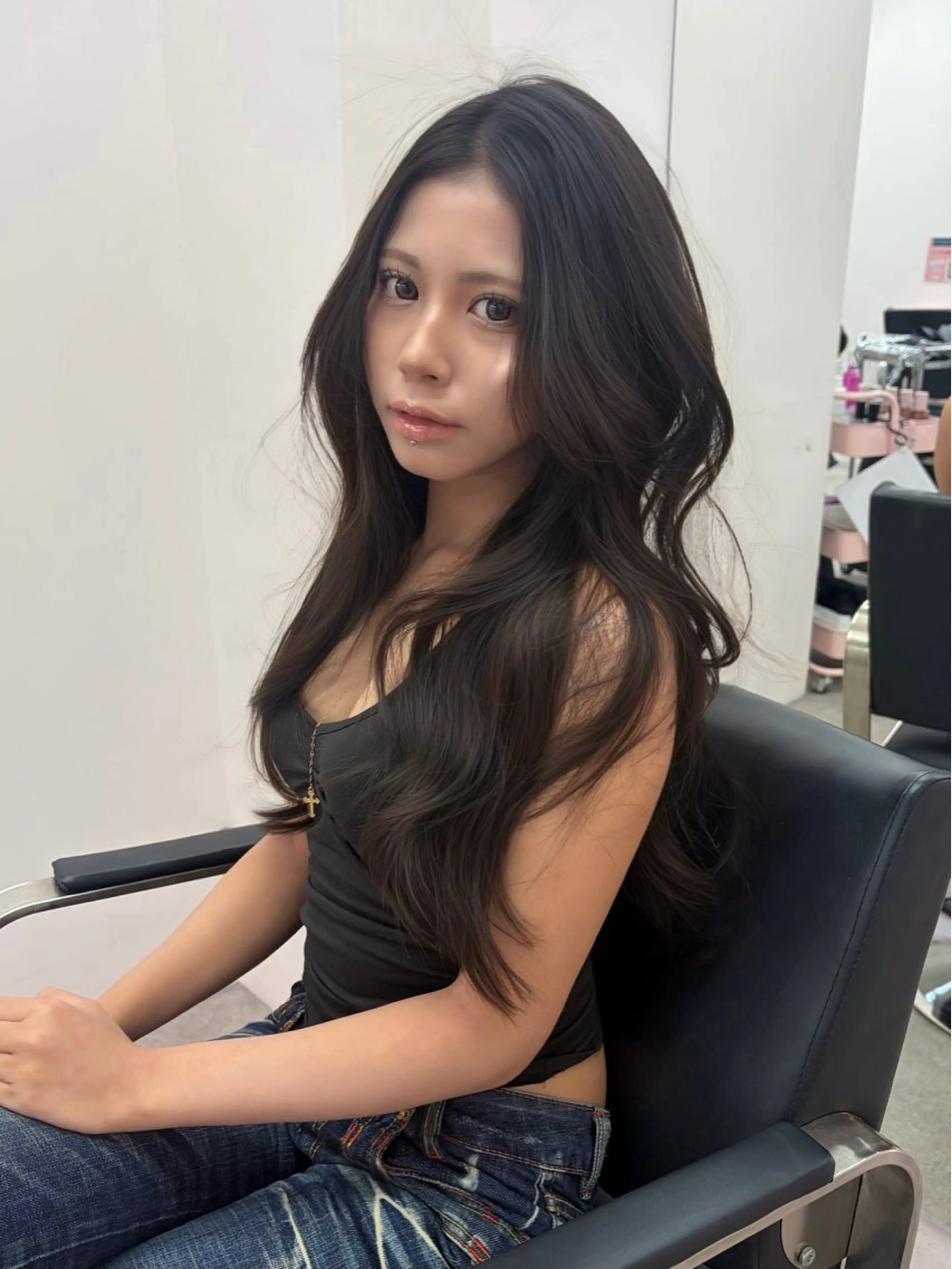 ロング sara/名古屋 /ワンホンヘアのヘアスタイル