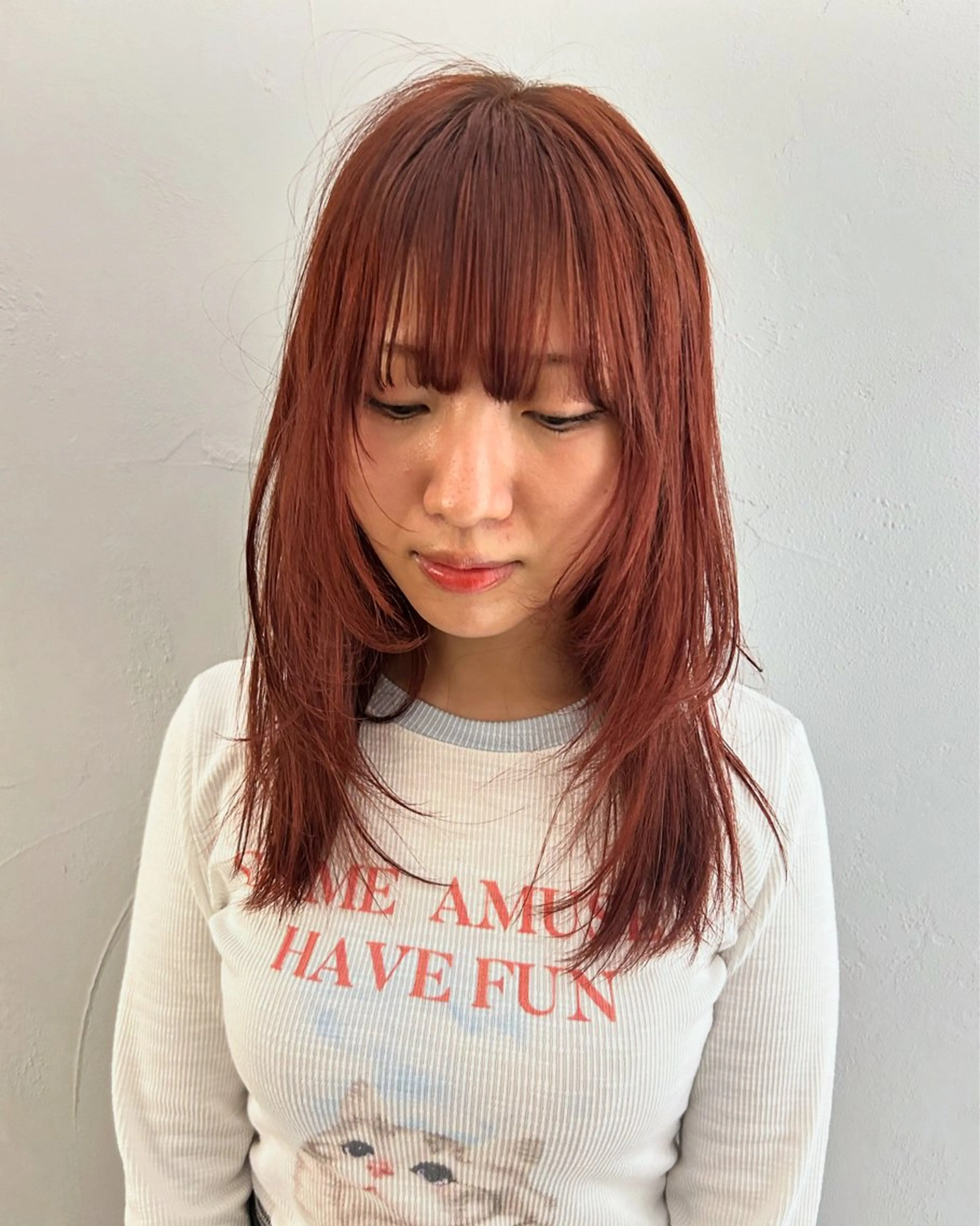 セミロング カラー ケアパーマ/ケアブリ ーチdaisukeのヘアスタイル