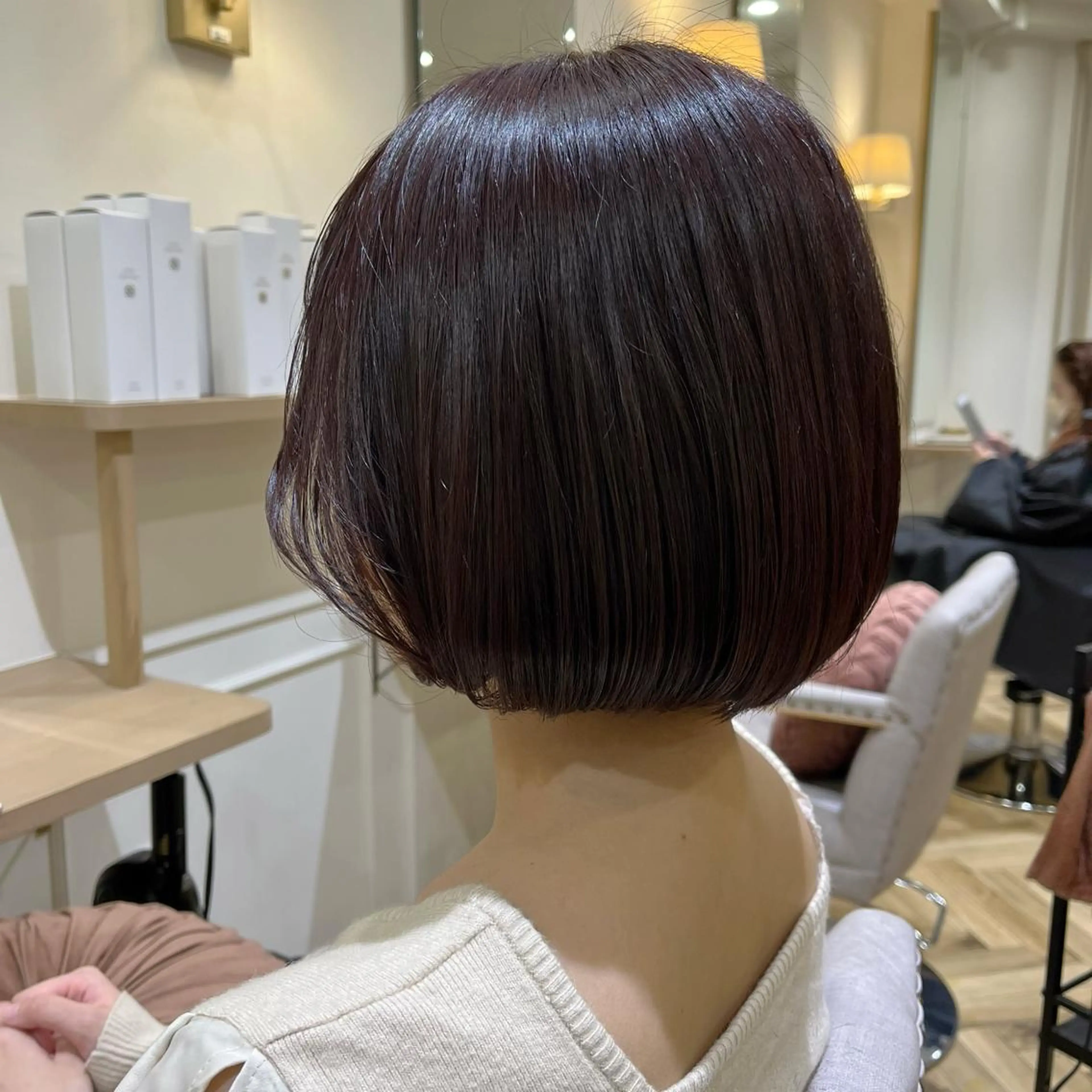 ショート カット ヘアカラー 韓国ﾍｱ&ｼｮｰﾄ ボブ💜桑原のヘアスタイル