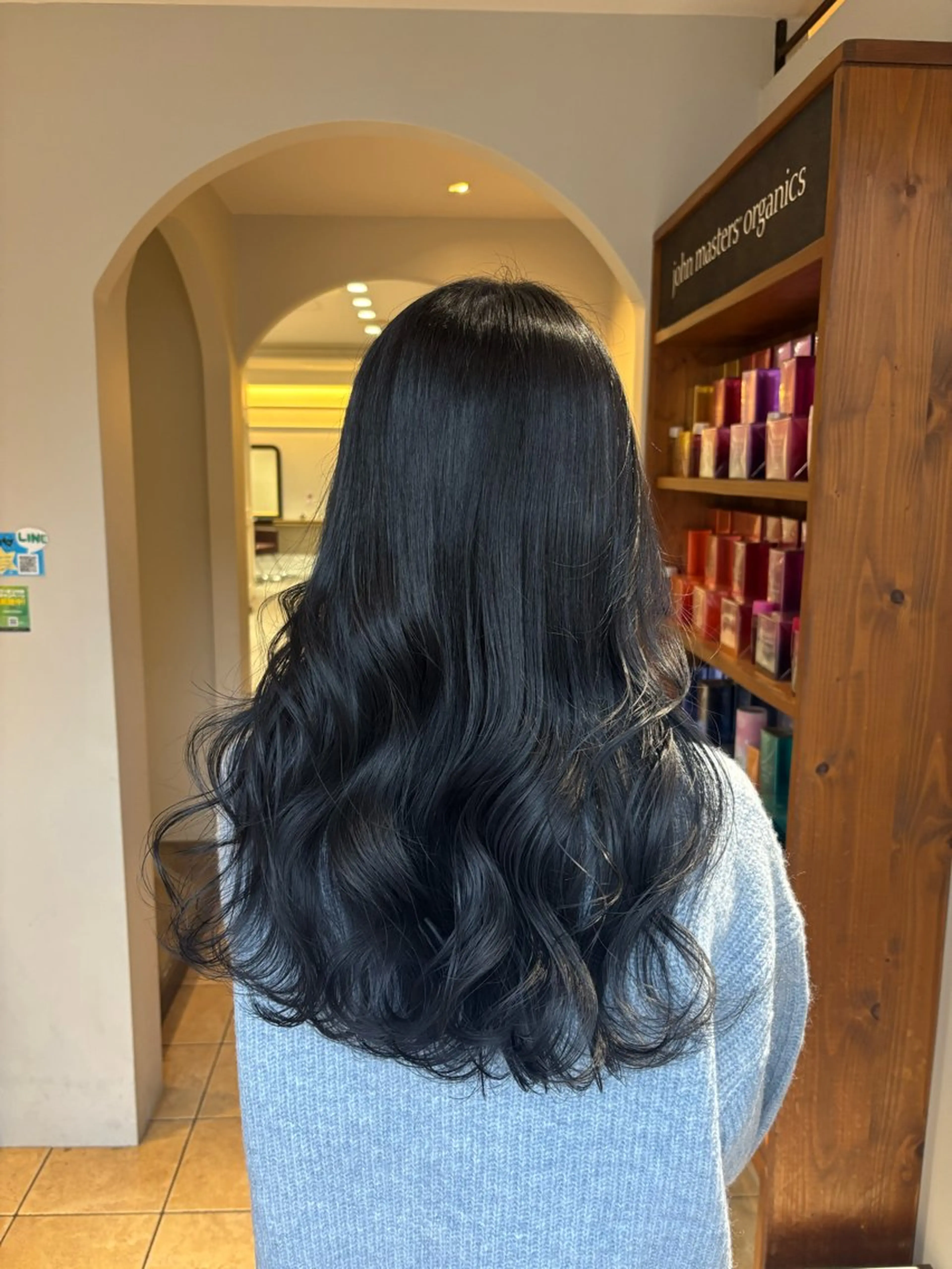 ロング カラー 透明感カラー ダークグレー ダークグレージュ グレージュ カット ヘアカラー ハイトーン/透明感 カラー/下出有沙のヘアスタイル