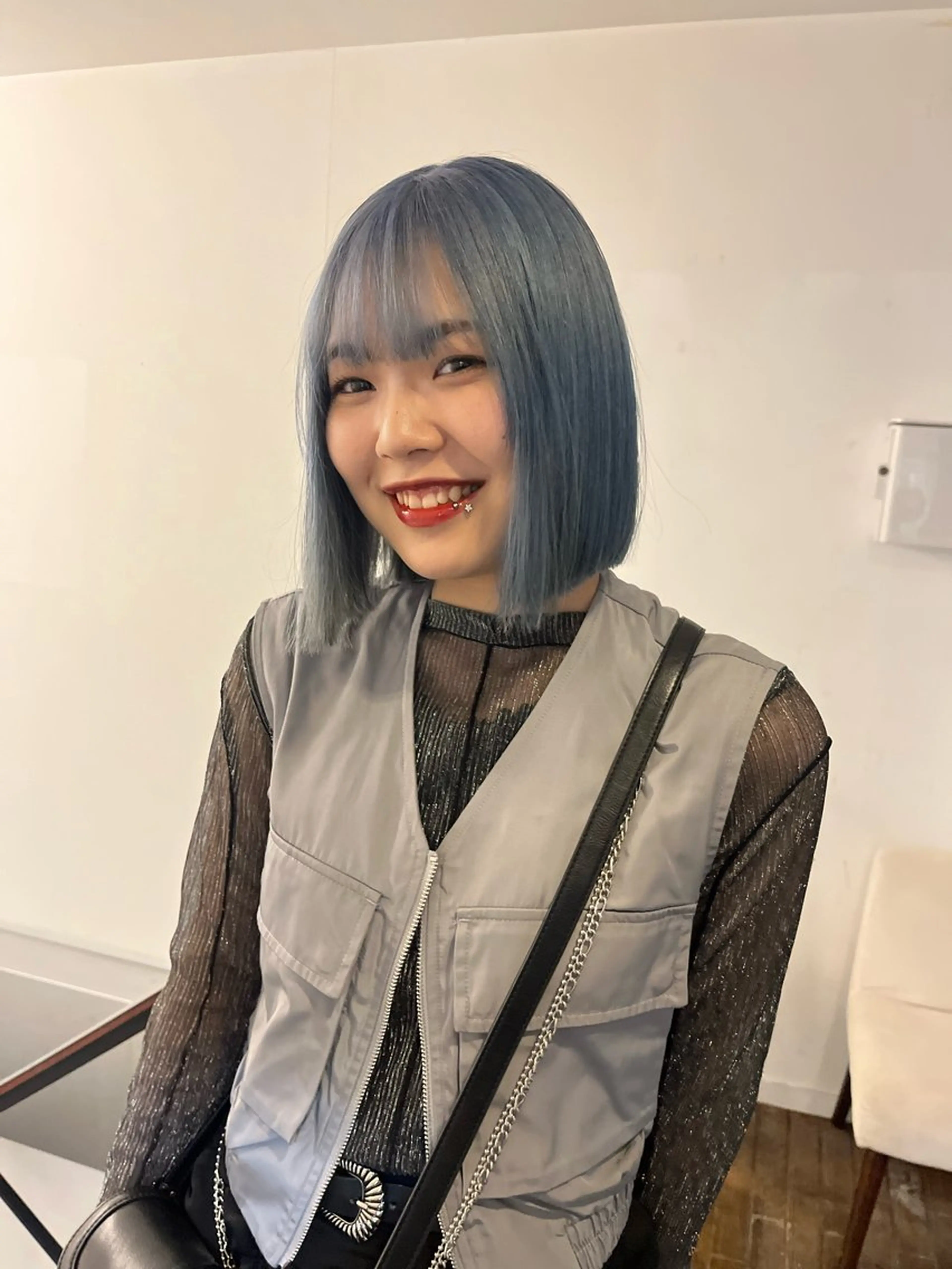 ミディアム カラー aya/メンズヘア/ メンズカット/ボブのヘアスタイル