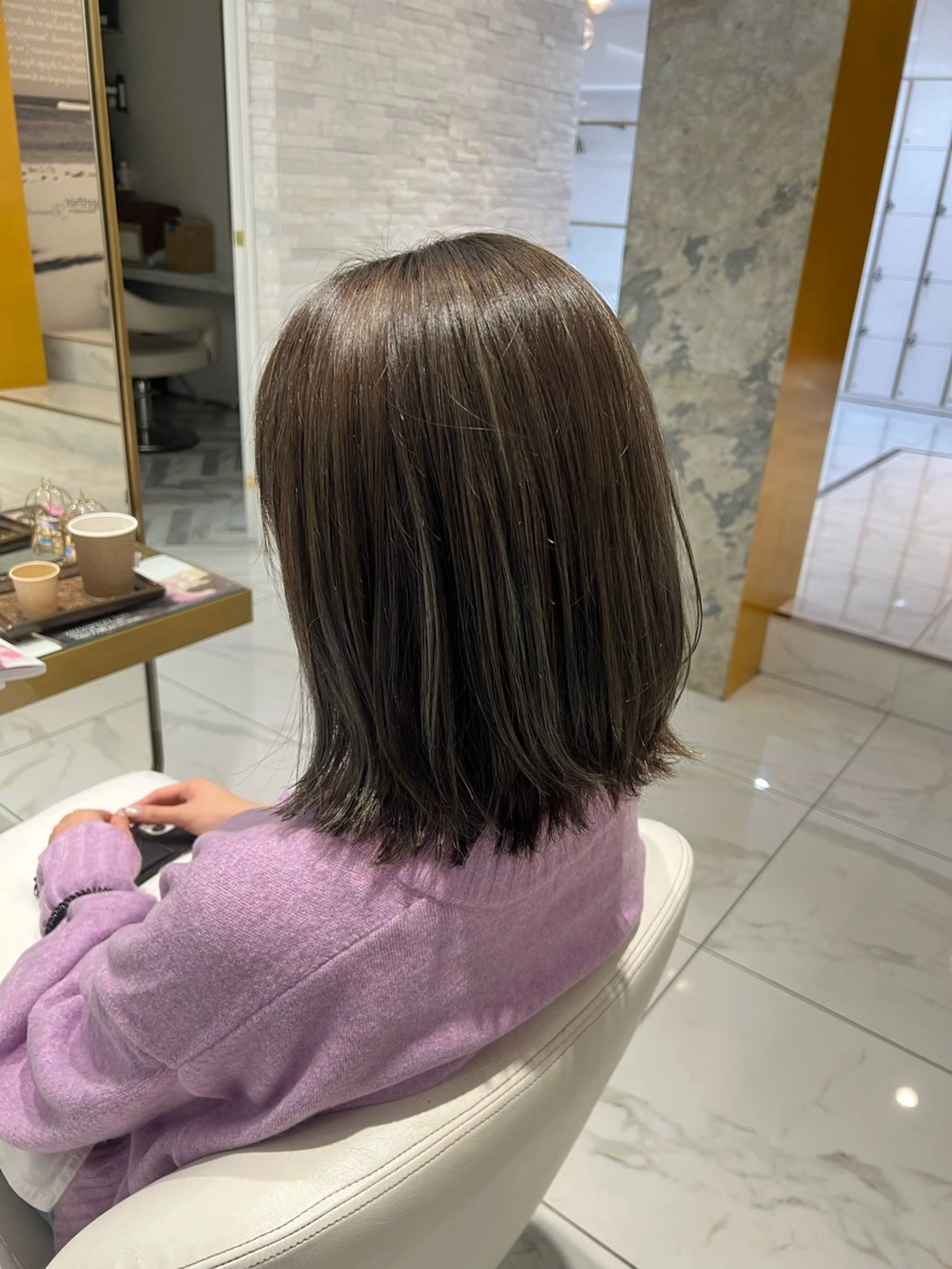 ミディアム カラー 透明感カラー ハイライトカラー ハイライト カット ヘアカラー KINGDOM ALLURE所属・KINGDOM イナキ🌙のヘアスタイル