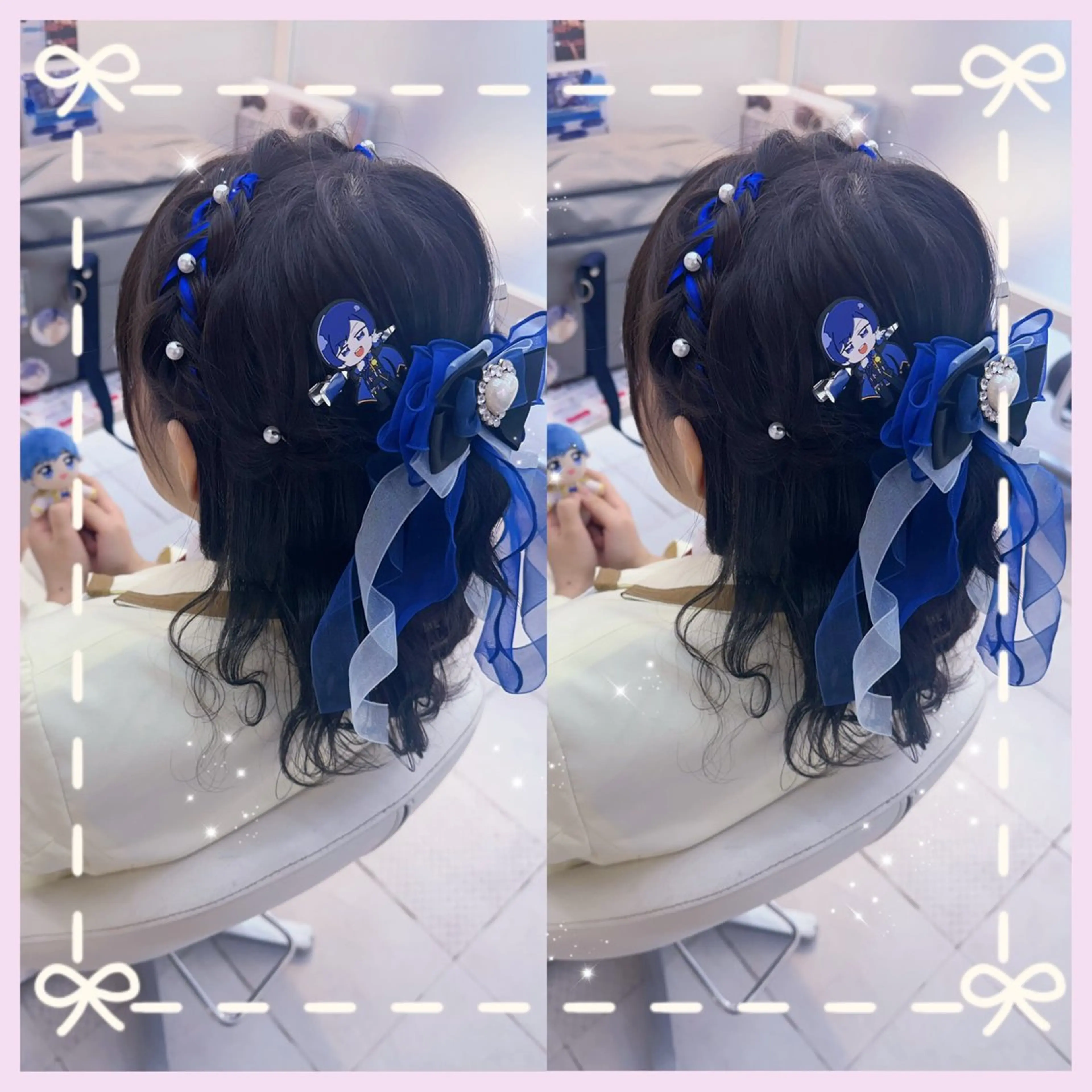 ミディアム ヘアアレンジ ヘアセット エクステ♡ヘアメ 内村麻衣のヘアスタイル