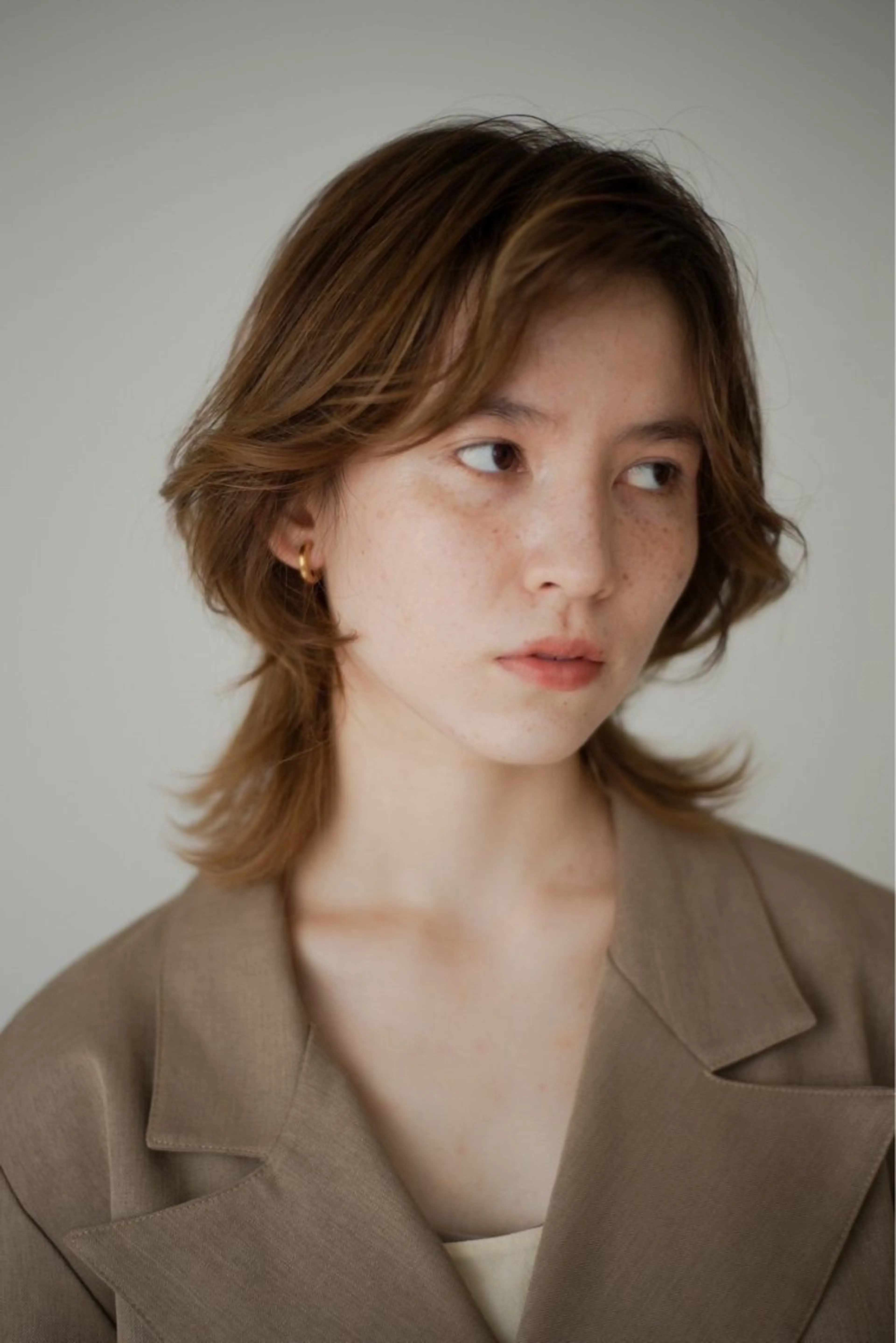 カラー 竹本 花菜のヘアスタイル