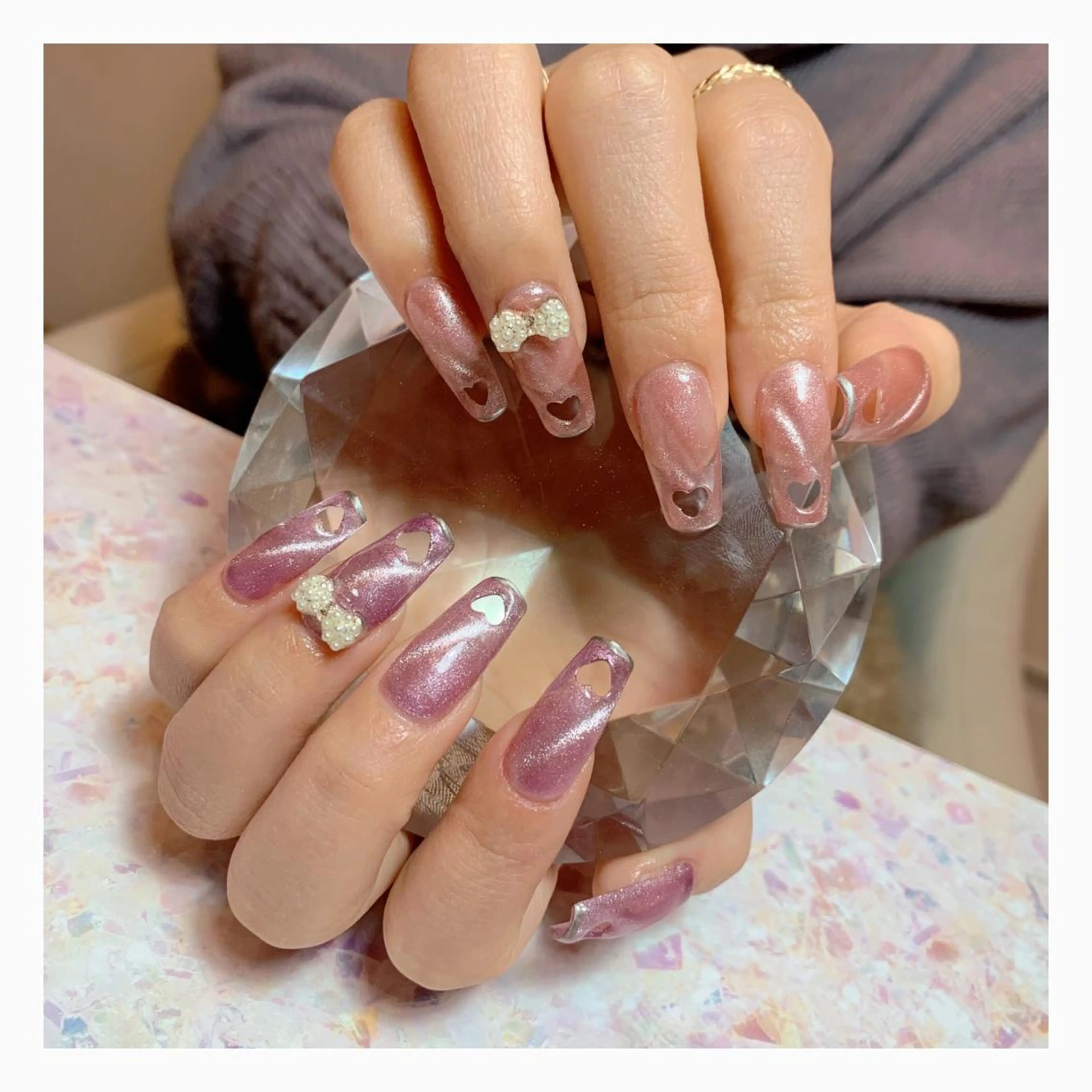 ネイル ハート C's coffret所属・C's coffretのネイルデザイン