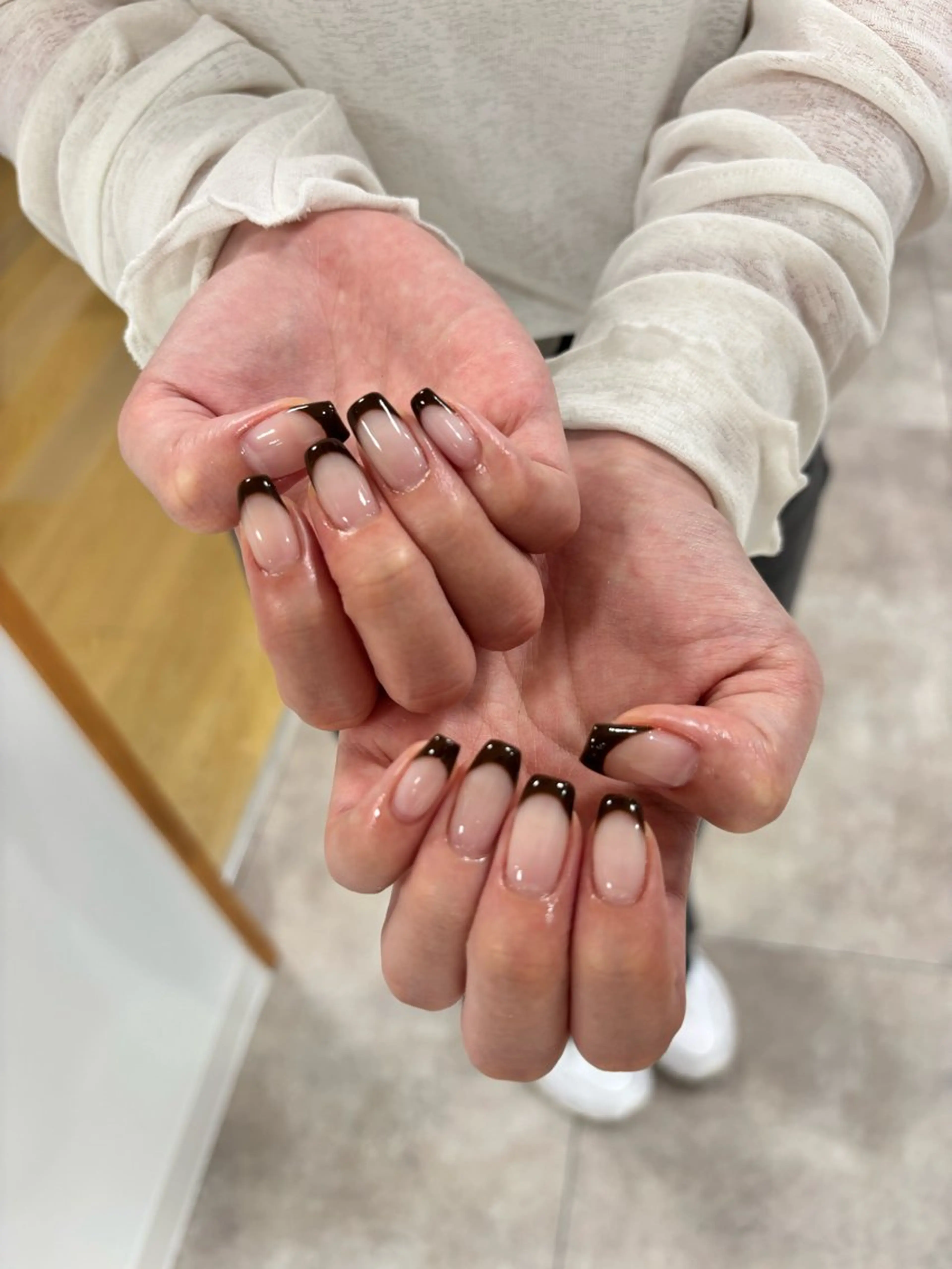 フレンチ　オフなし　ベースクリアのみの写真