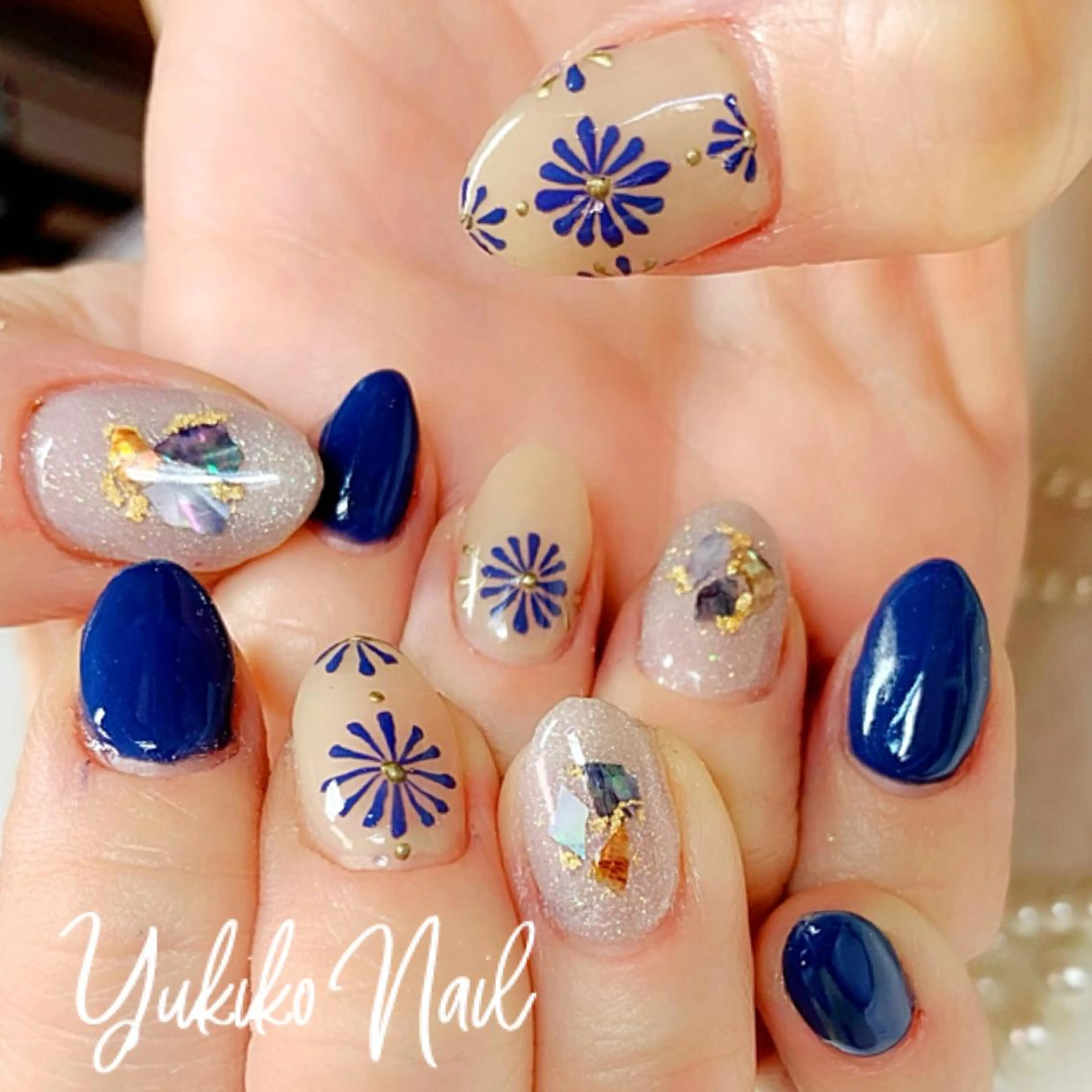 ネイル フラワーネイル 持ち込み ユキコ ネイルのネイルデザイン