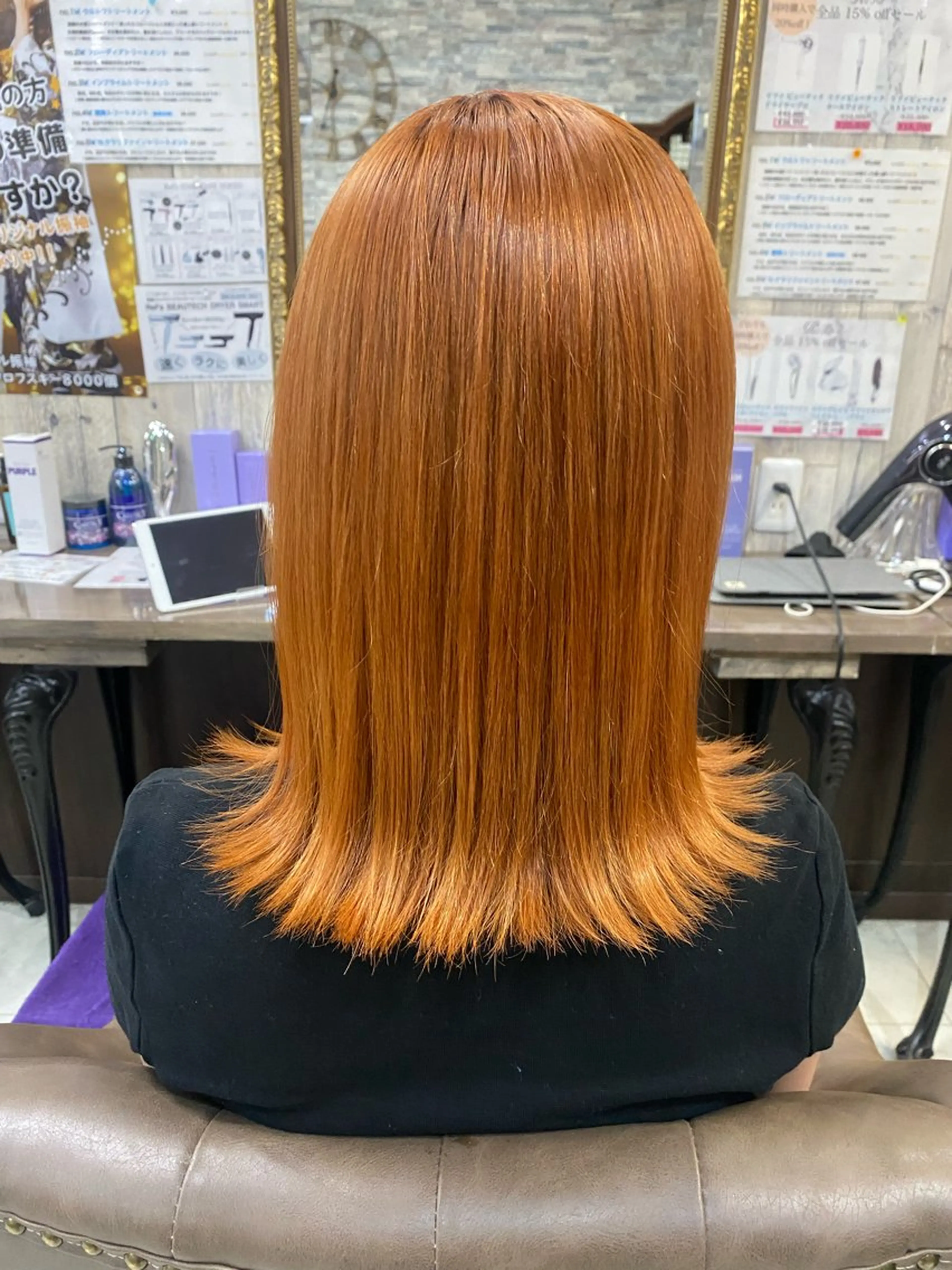 ミディアム 土屋朱理/ ハイトーンカラーのヘアスタイル