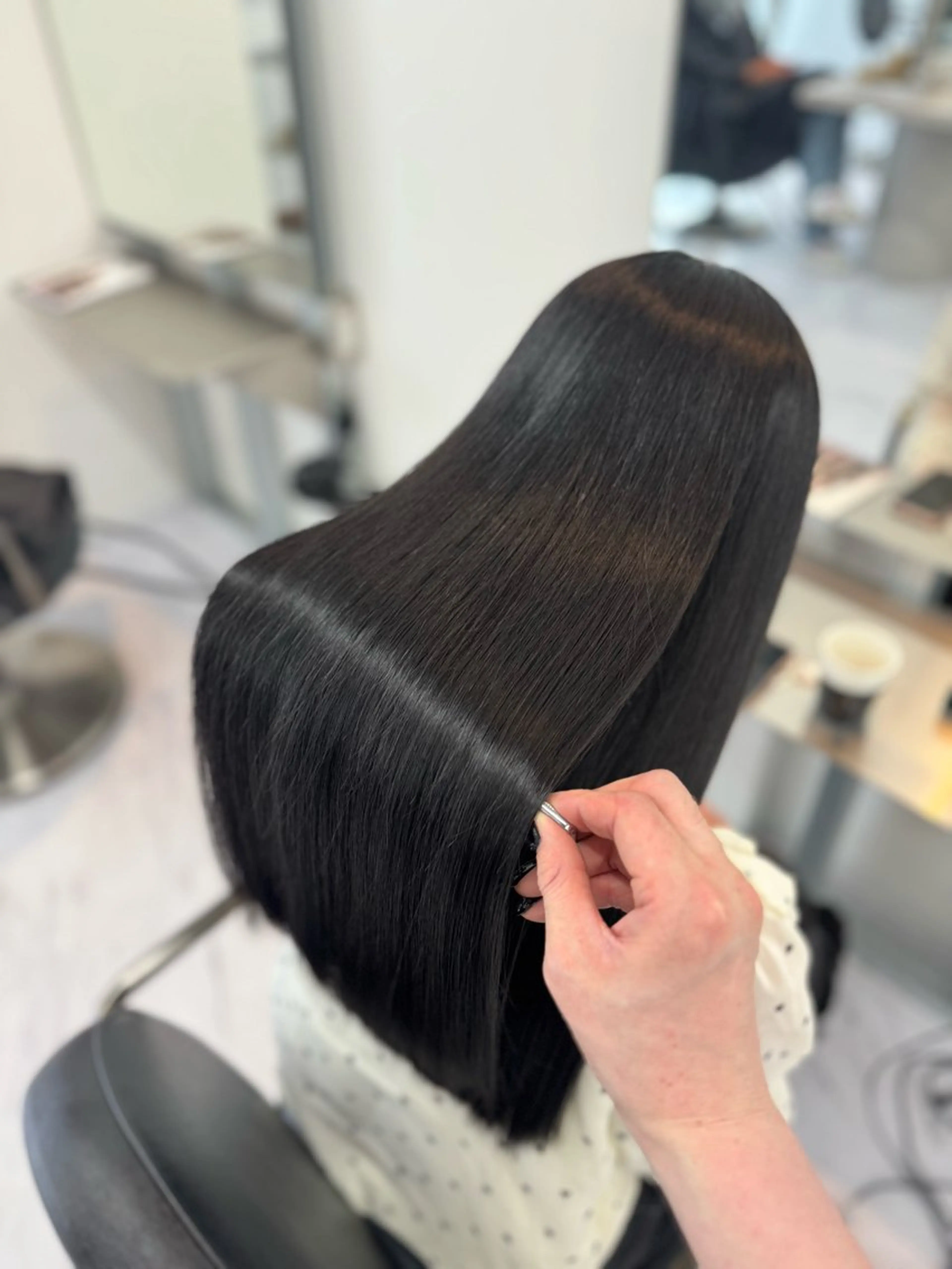 ロング ヘアカラー トリートメント 野口聖矢/縮毛矯正 髪質改善/ViVIEのヘアスタイル