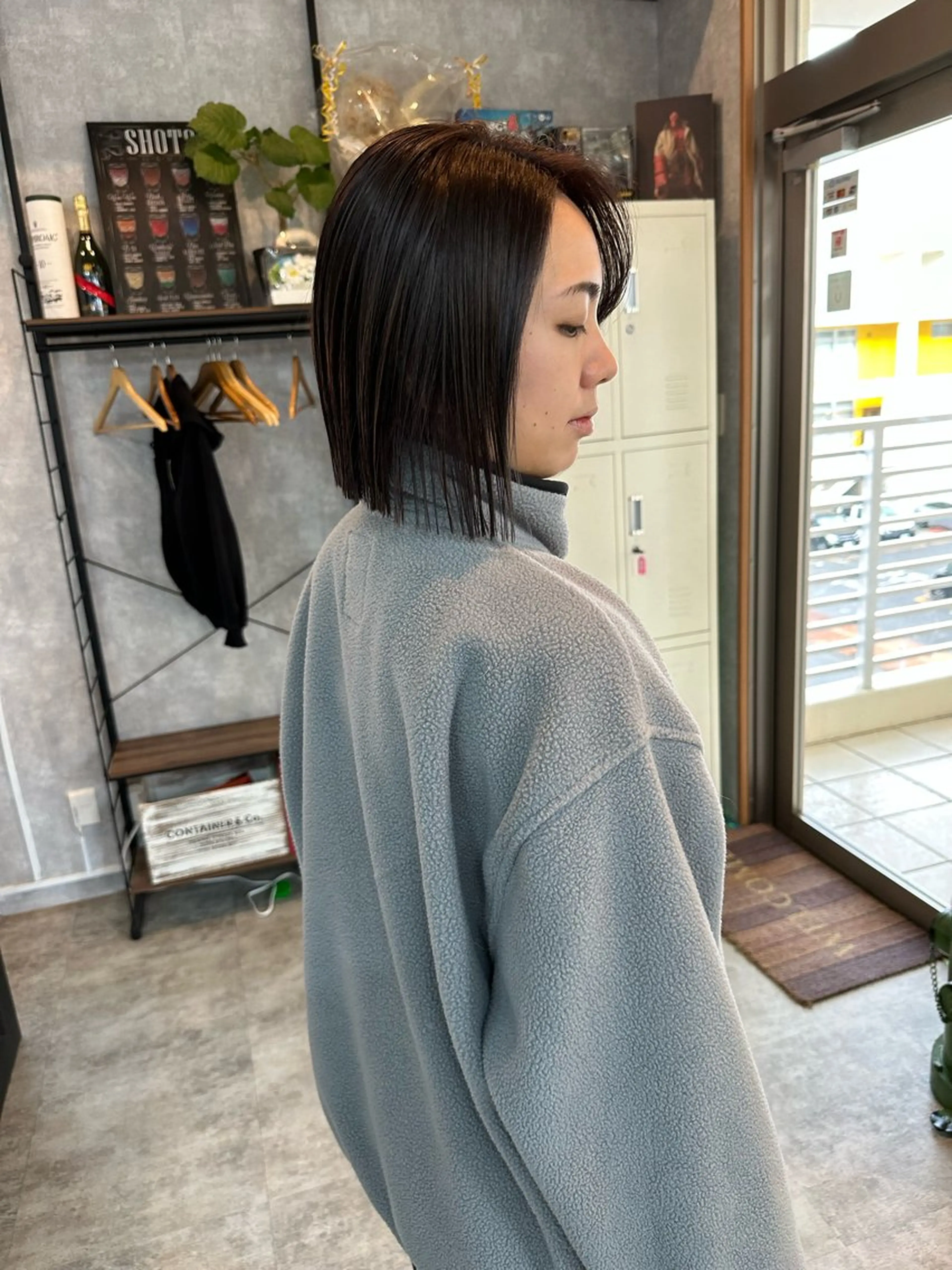 ショート 切りっぱなしボブ ショートボブ ハンサムショート 丸みショート ボブ カット 縮毛矯正 トリートメント C’LD hair  produce /シールドヘア所属・モテ髪/ボブ/ショー ト/アダチフウトのヘアスタイル