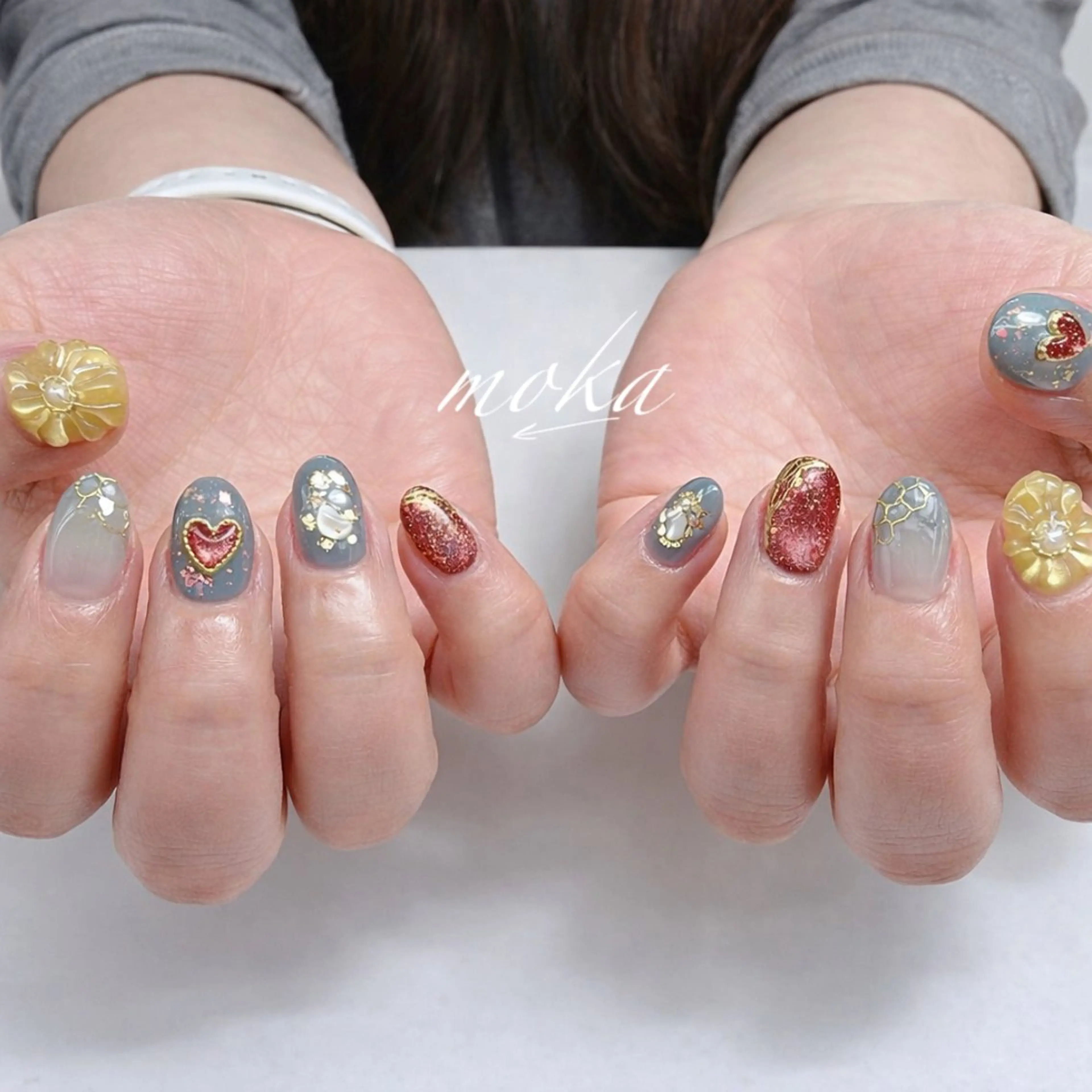 ネイル ハンドネイル ハンドケア 胡蝶蘭レディースサロ ンNailMOKAのネイルデザイン