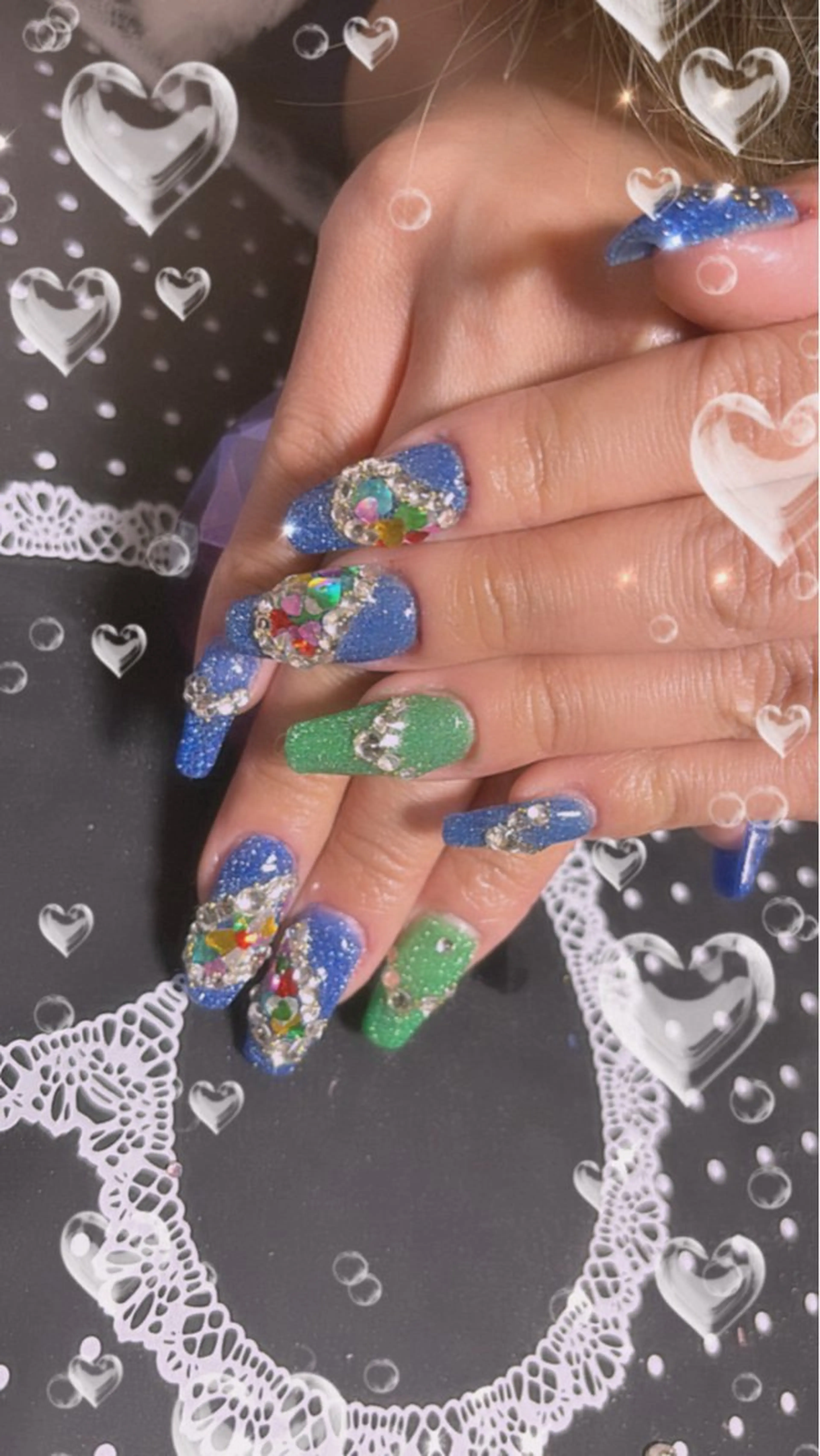 ネイル ハート NailSalona.k.a所属・k CHIORIのネイルデザイン