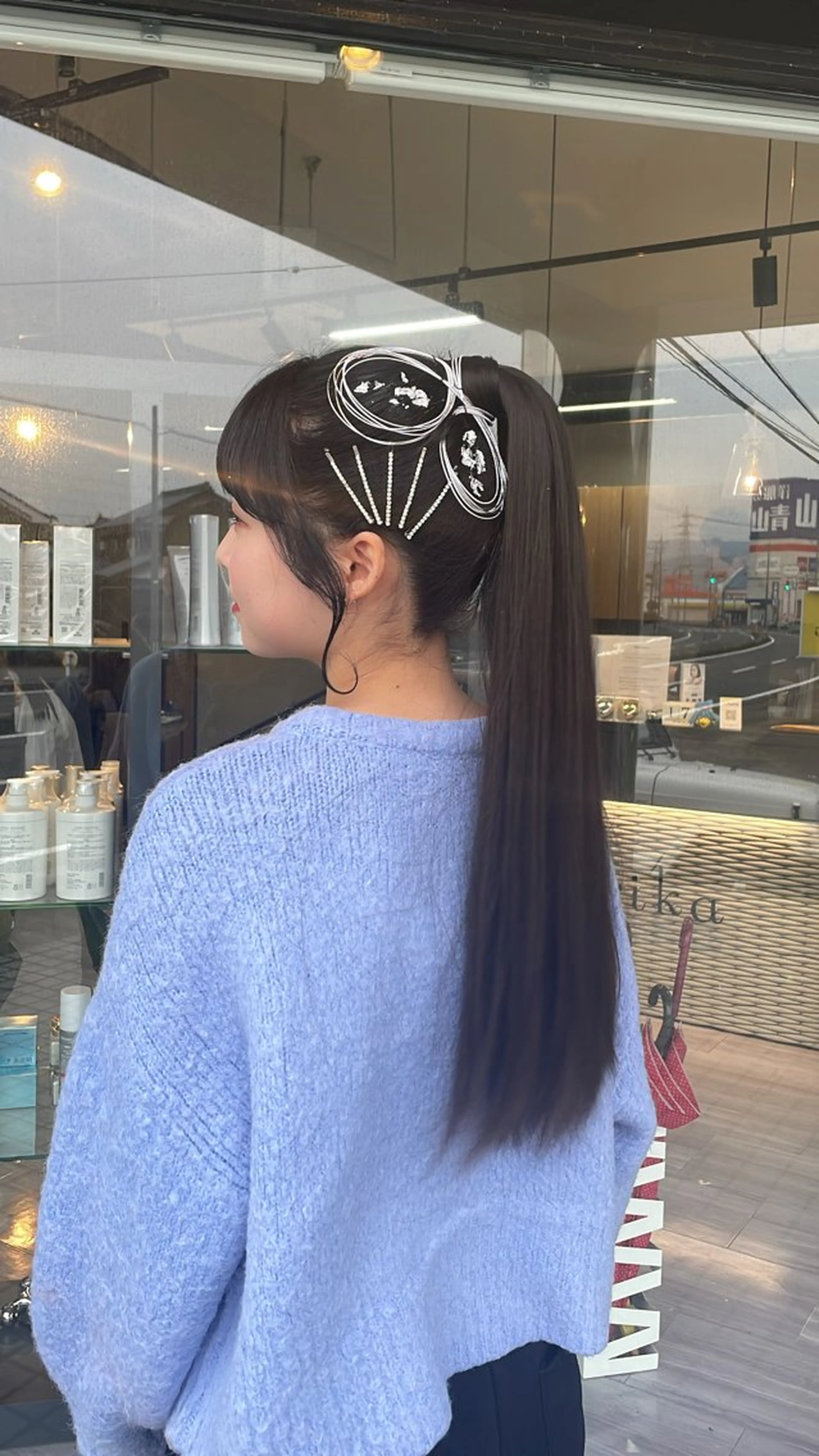 ロング ヘアアレンジ 成人式 alu所属・マキノ キョウカのヘアスタイル
