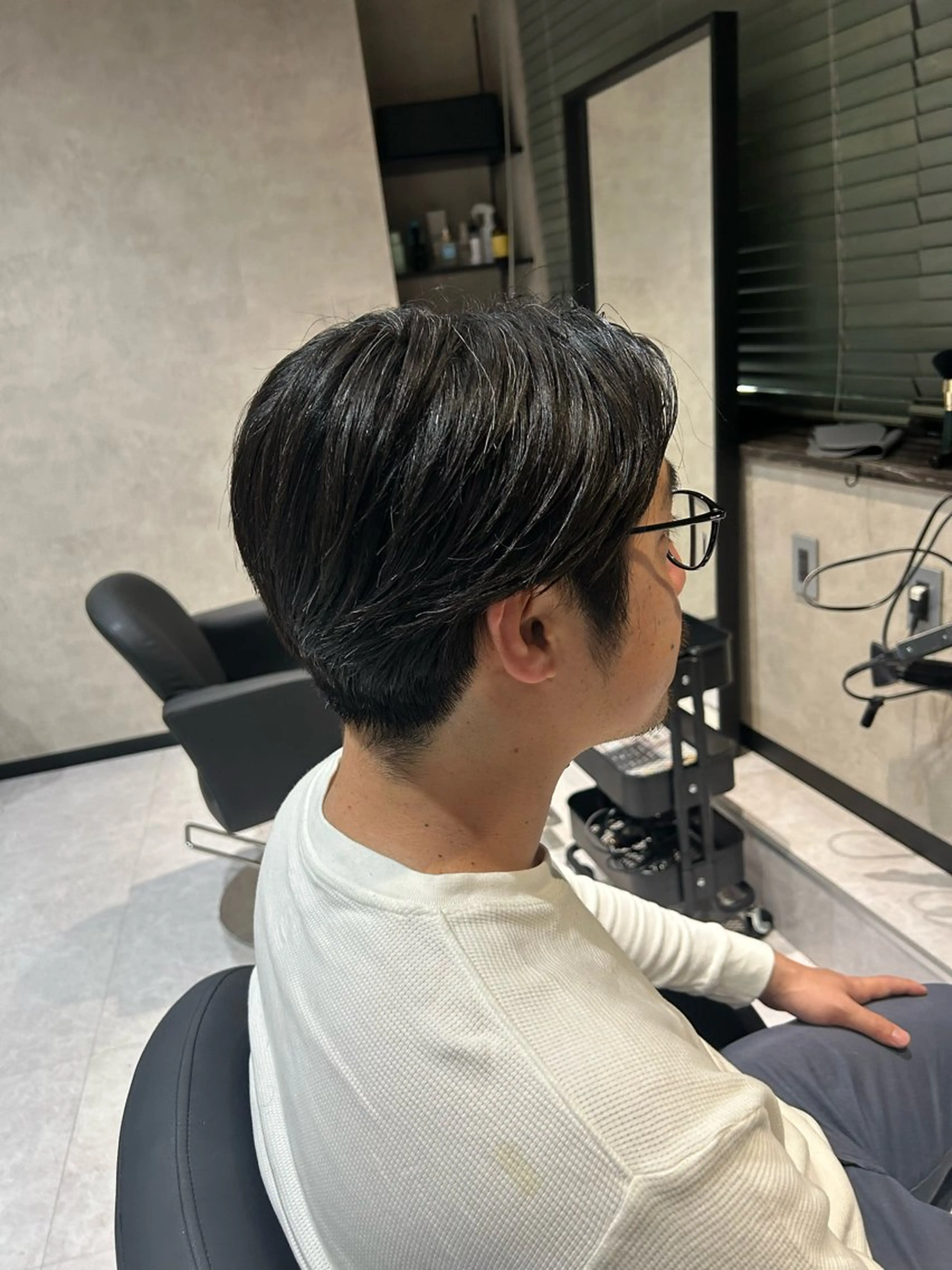 ショート メンズ センターパート カット 《.Xian》リク /透明感/メンズのヘアスタイル